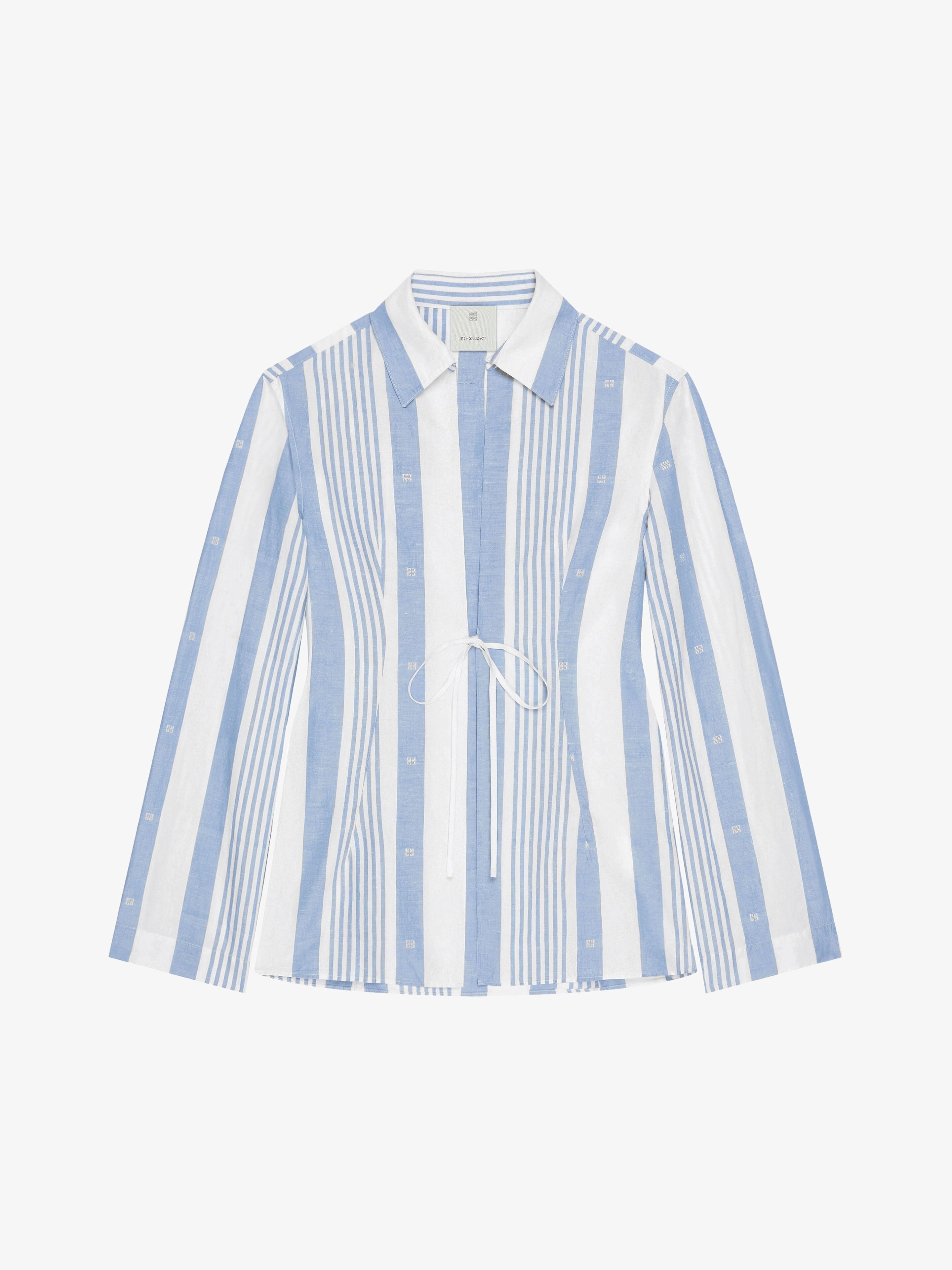 Givenchy oc11z0725 Shirt in Blue/Off White Size XXS / US 00 / IT 34 - 1 Thumbnail