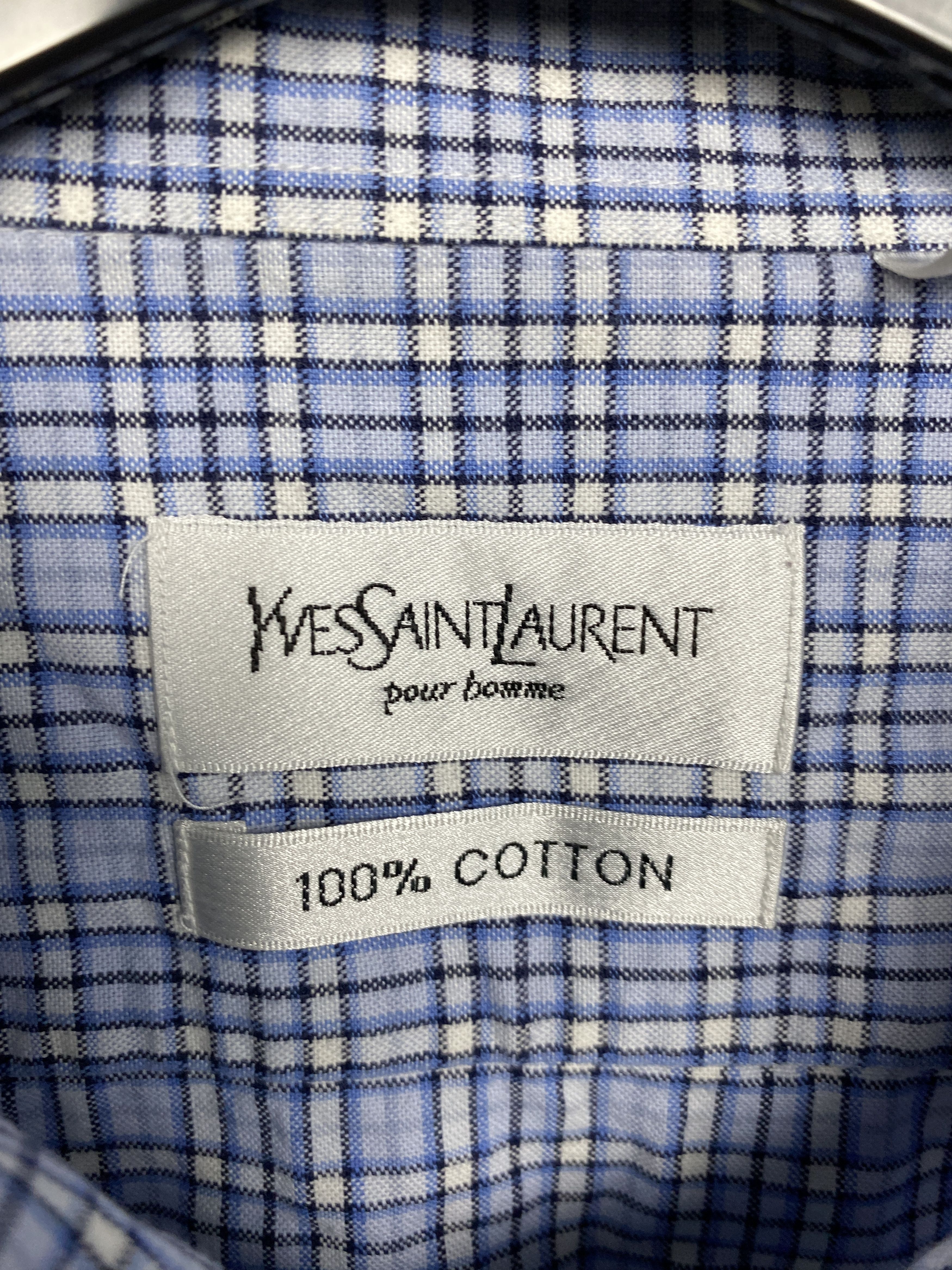 Yves Saint Laurent Yves Saint Laurent YSL Vintage Mens Long Sleeve Shirt Size US XXL / EU 58 / 5 - 4 Thumbnail