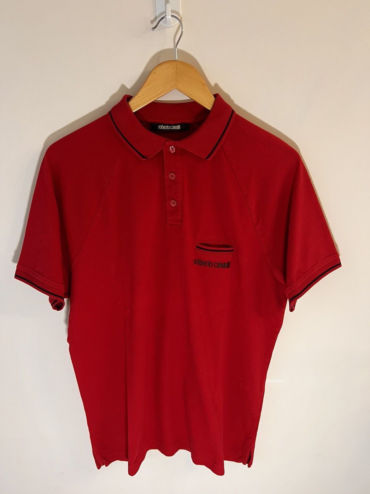 Roberto Cavalli Roberto Cavalli Embroidered Logo Polo Size US XL / EU 56 / 4 - 1 Thumbnail