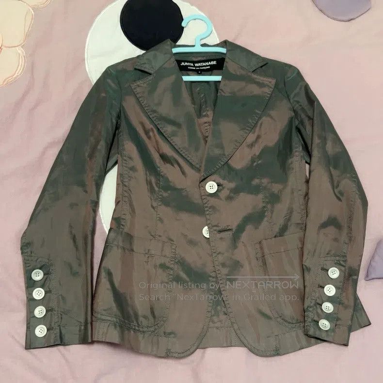 Junya Watanabe Junya Watanabe Green Retro Lightweight Blazer Size US S / EU 44-46 / 1 - 2 Thumbnail