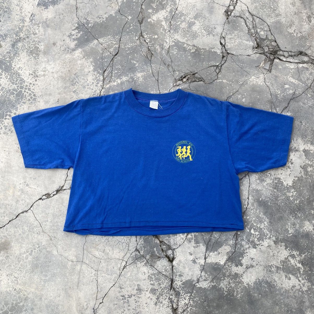 Vintage 1980s Monterey Bay Girl Scout Crop tee Size M / US 6-8 / IT 42-44 - 1 Thumbnail