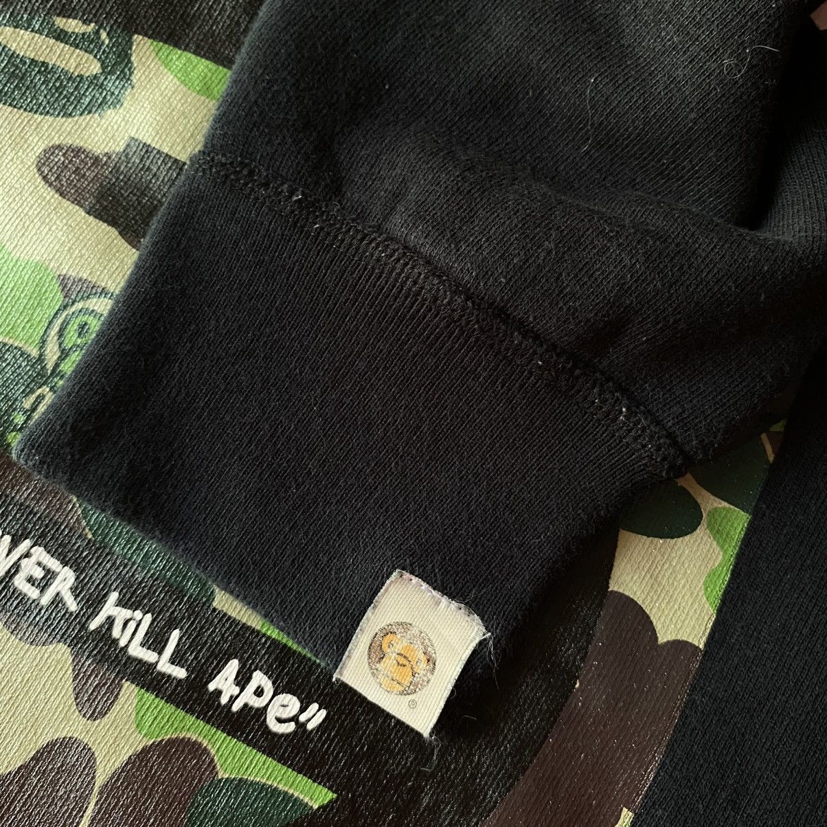 Bape Beby milo Black Camo Logo Fleece-Lined Sweater Size US M / EU 48-50 / 2 - 13 Thumbnail