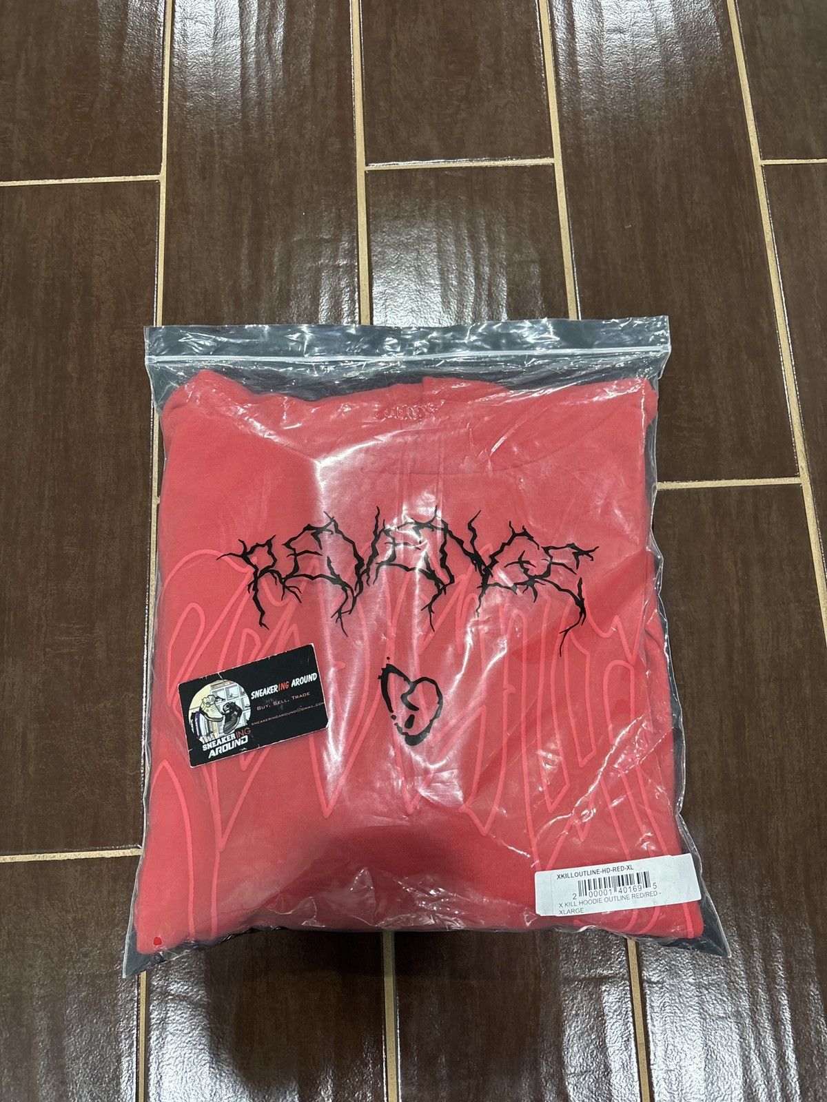 Revenge BRAND NEW Revenge XXXTentacion Red Outline Kill Hoodie SZ XL Size US XL / EU 56 / 4 - 2 Thumbnail