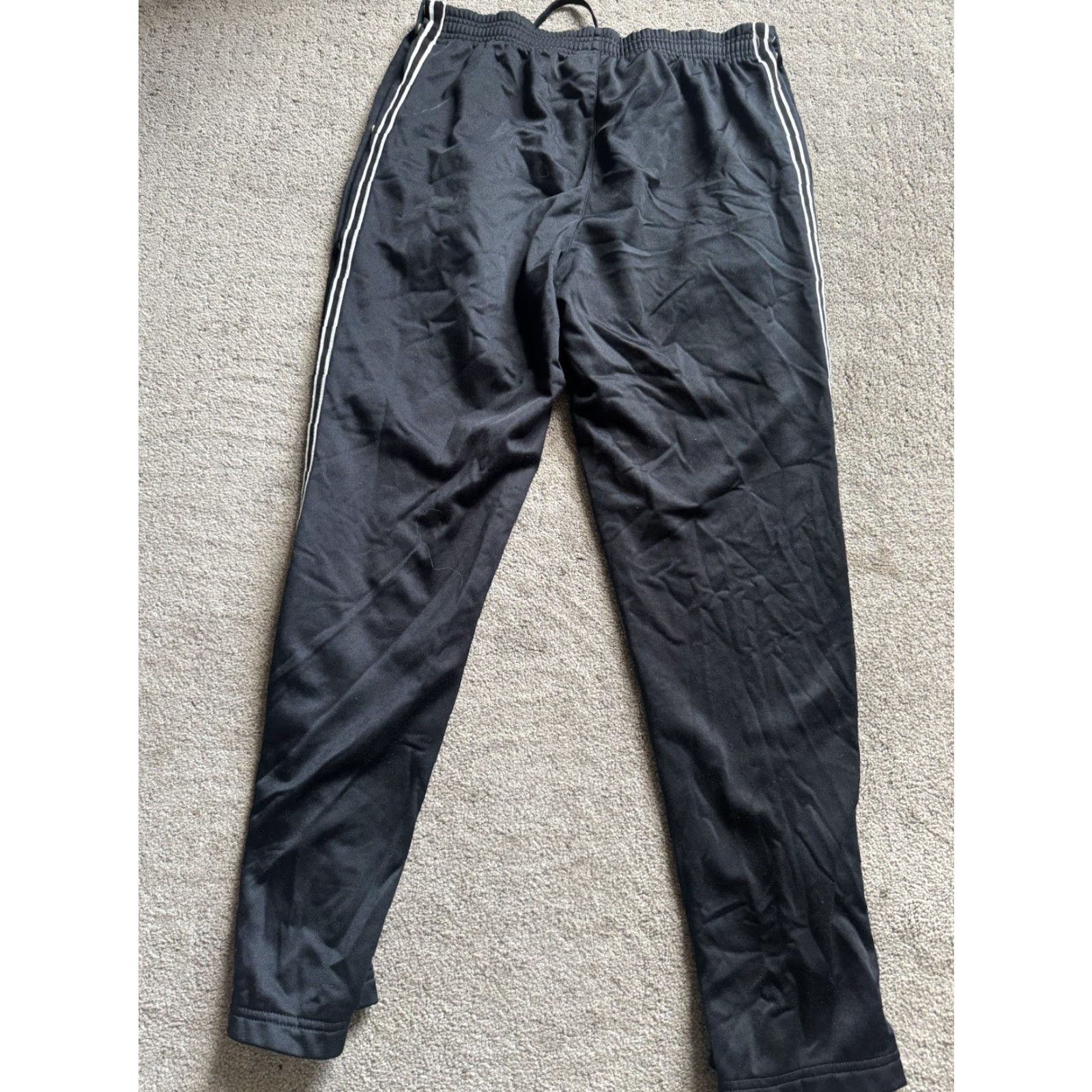 Reebok VINTAGE Reebok Pants Sweatpants Black Men's S Elastic Ankle Cuffs Logo Pockets Fleece Training Casual Mens Size US 29 - 4 Thumbnail