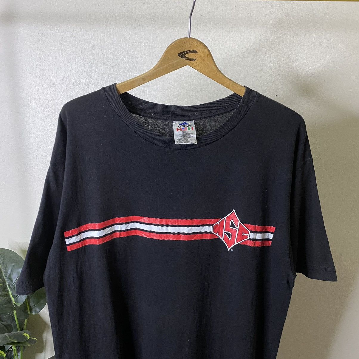 Adidas Vintage 1990s Adidas Wolfpack Soccer NSC Tee Size US XL / EU 56 / 4 - 7 Thumbnail