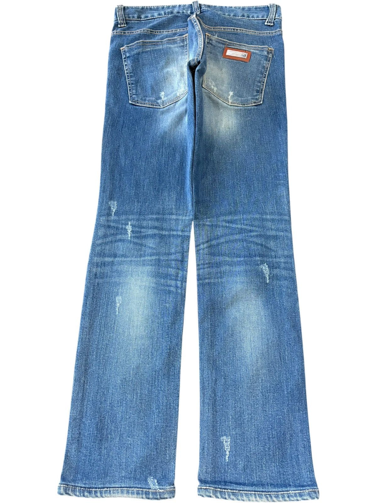 Dolce & Gabbana Vintage Italy Dolce Gabbana Distressed Clawmark Jeans Size 31" - 2 Thumbnail
