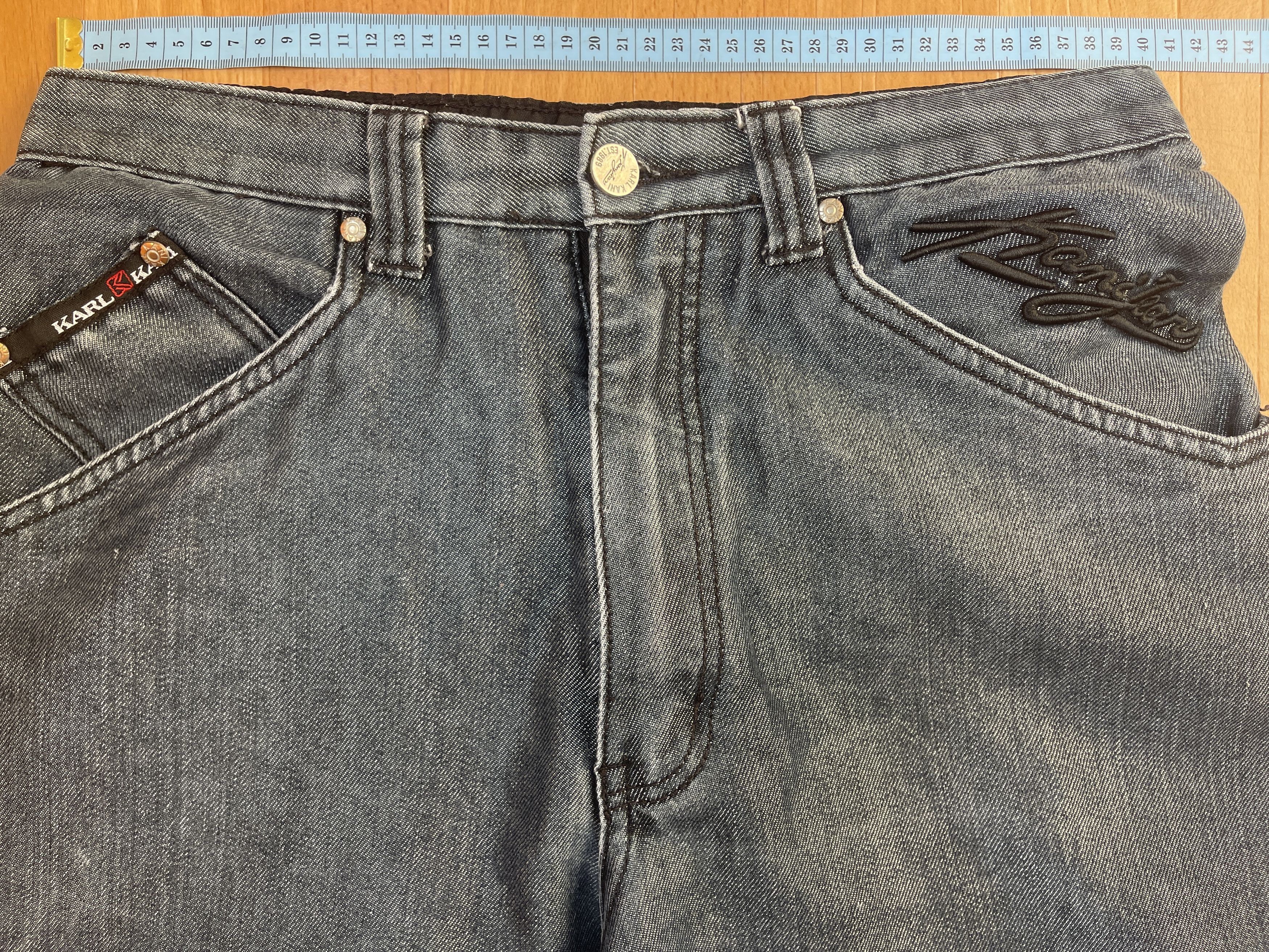 Karl Kani KARL KANI jeans shiny vintage baggy jeans silver metallic 30 Size US 30 / EU 46 - 15 Thumbnail