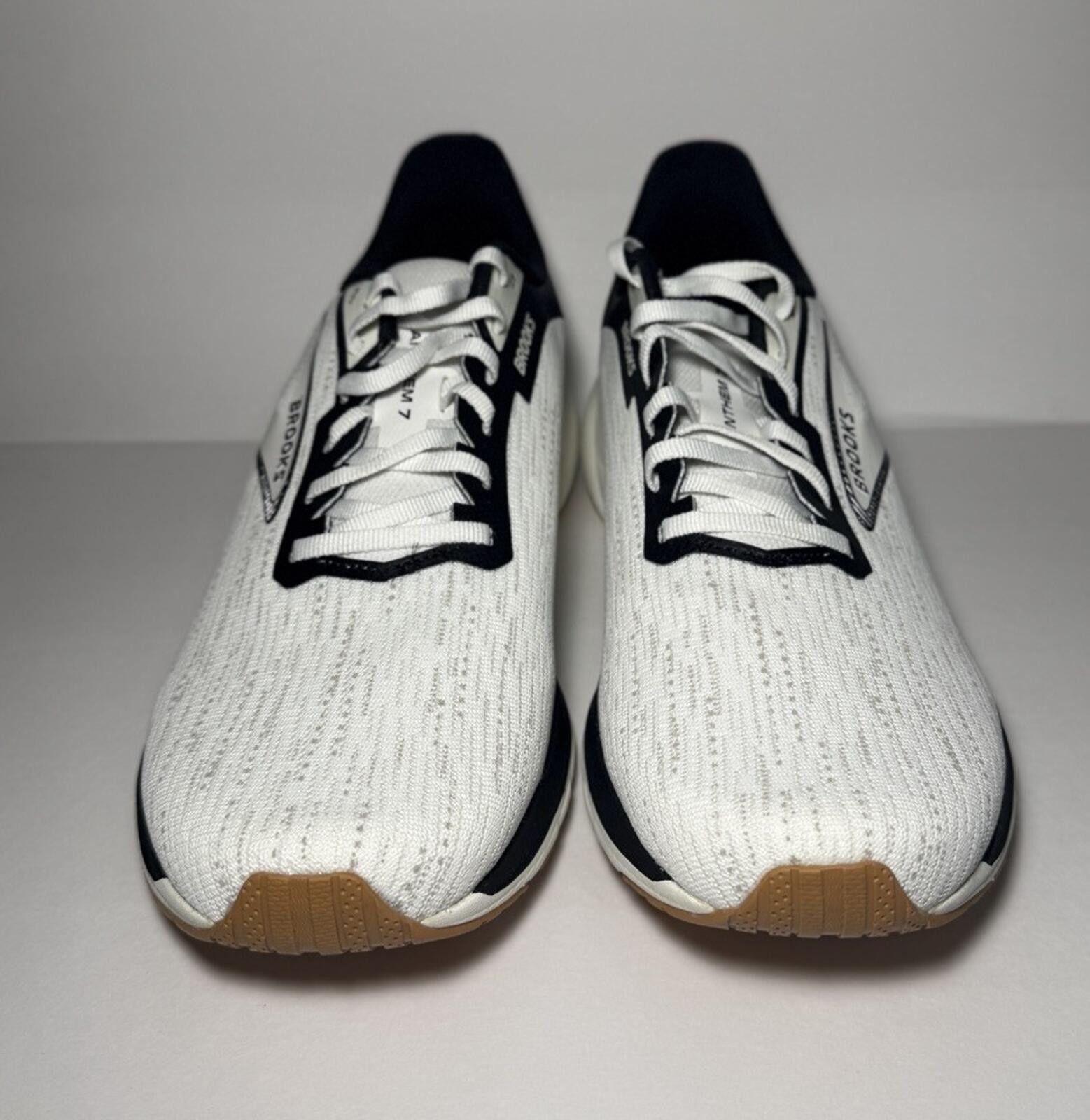 Brooks Brooks Anthem 7 Men's Sneaker White/ Black/ Tan Size 10.5 D Size US 10.5 / EU 43-44 - 2 Thumbnail