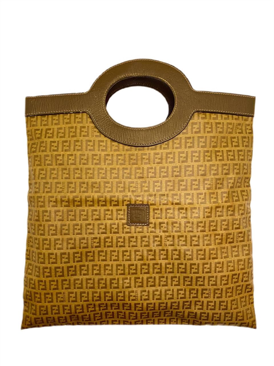 Fendi Fendi Zucchino FF Monogram Runaway Shopping Tote Hand Bag Size ONE SIZE - 1 Thumbnail