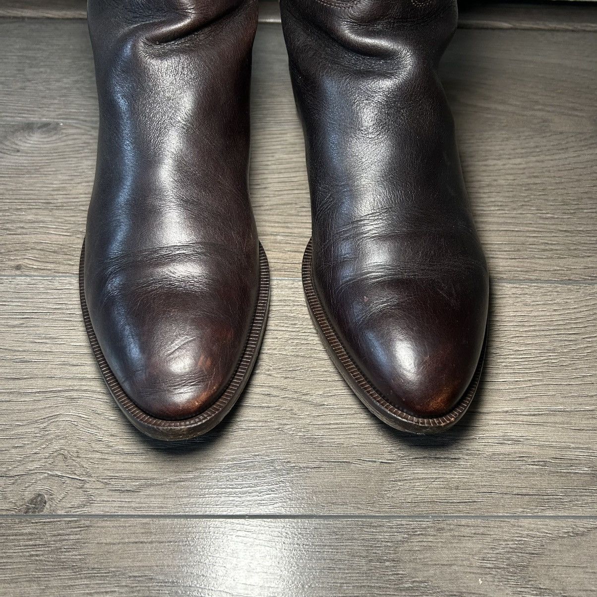 Hugo Boss Hugo Boss Dark and Light Brown Riding Boots EU 38.5 / US 8.5 Size US 8.5 / IT 38.5 - 8 Thumbnail