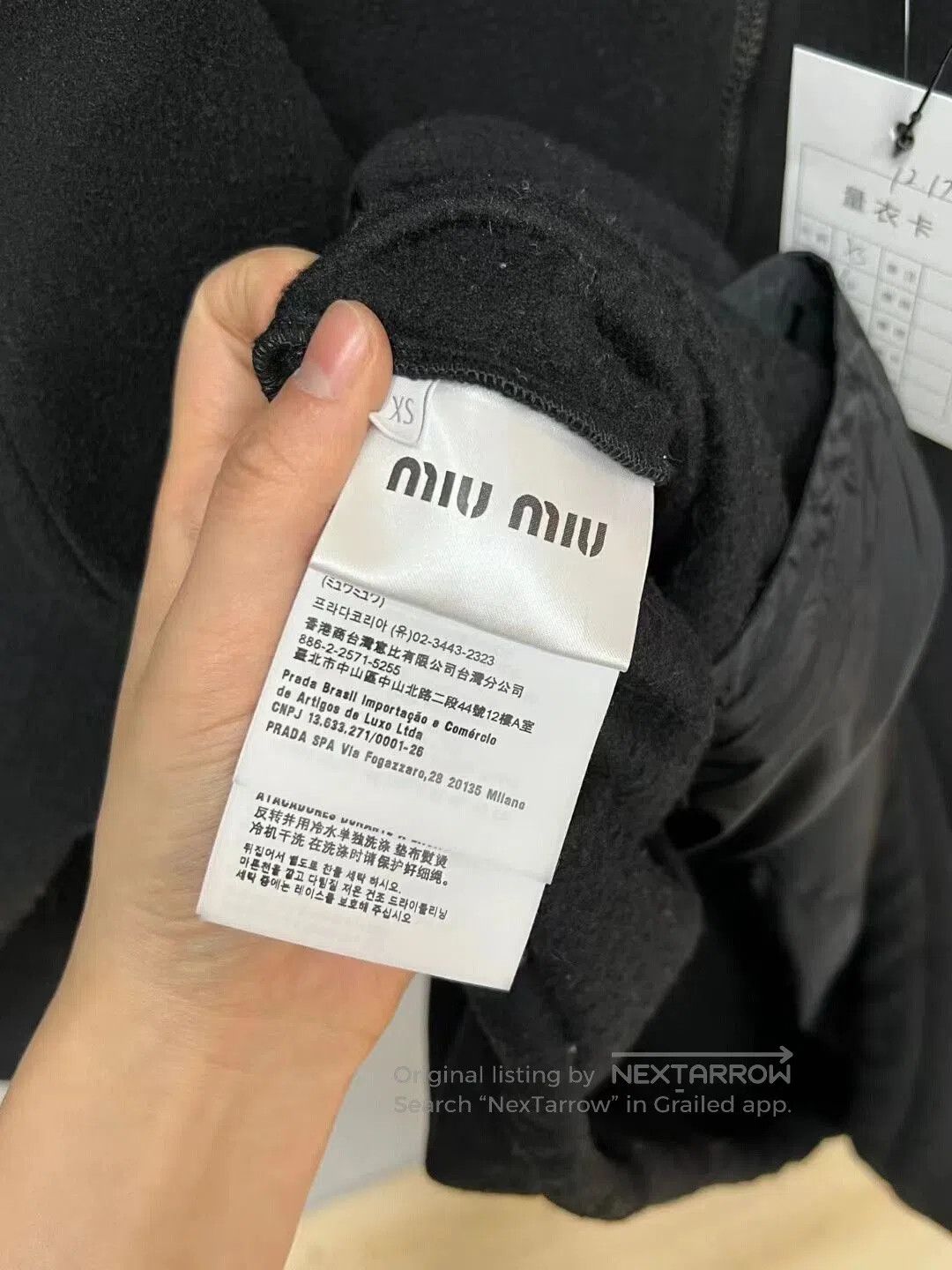 Miu Miu black fleece jacket by Miu Miu. Size XS / US 0-2 / IT 36-38 - 4 Thumbnail