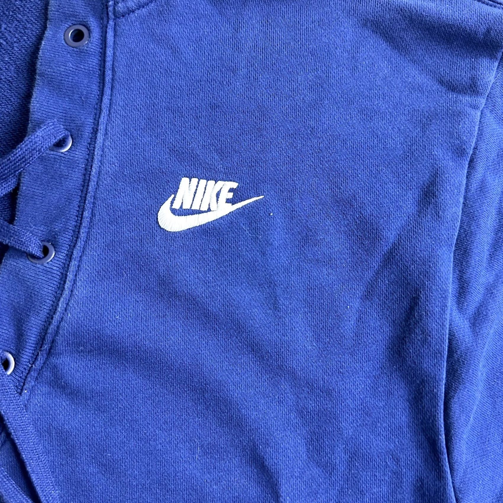 Nike Nike Sportswear Club Lace-Up Hoodie Women XS Blue Pullover 929531-478 Gym City Classic College School Sports Hoodie Mens? Size XS / US 0-2 / IT 36-38 - 3 Thumbnail