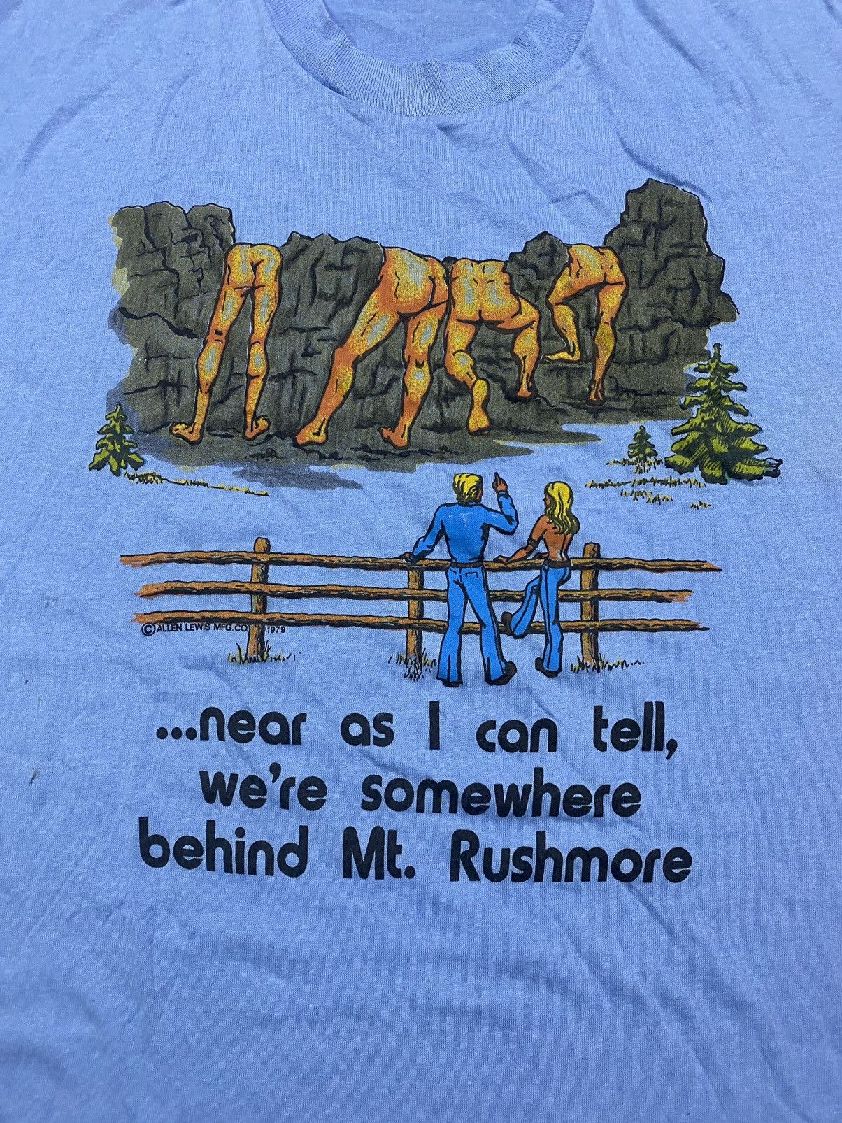 Vintage 1979's Mt. Rushmore's Behind T-shirt Size US L / EU 52-54 / 3 - 4 Thumbnail