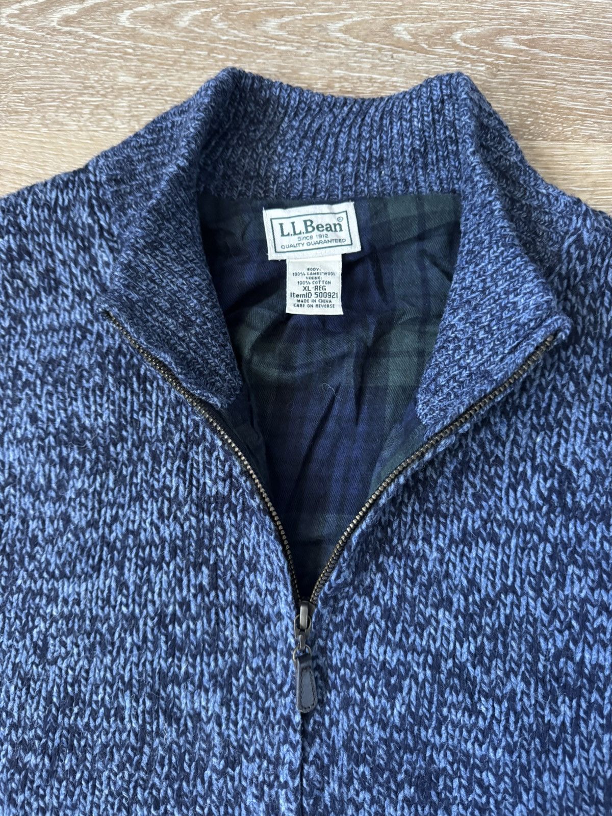 L.L. Bean L.L. Bean Gevoerd Wollen Vest Blauw XL Size US XL / EU 56 / 4 - 4 Thumbnail