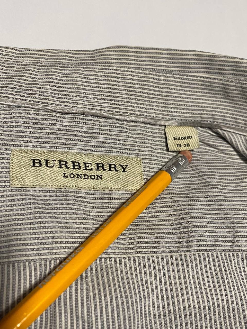 Burberry × Burberry Prorsum × Vintage Vintage Burberry London Stripe Pattern Shirt Button Up Size US M / EU 48-50 / 2 - 5 Thumbnail