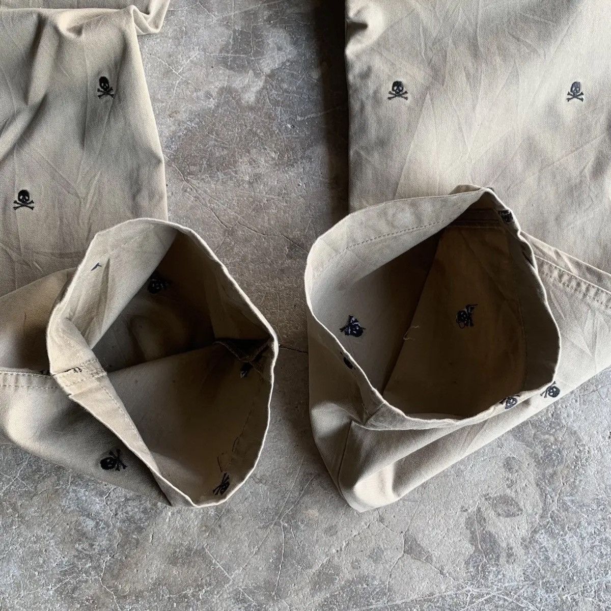 Japanese Brand 💥 STEALS 💥 Skulls Embroidery W32 L31 Fatique Chino Pants Size US 32 / EU 48 - 13 Thumbnail