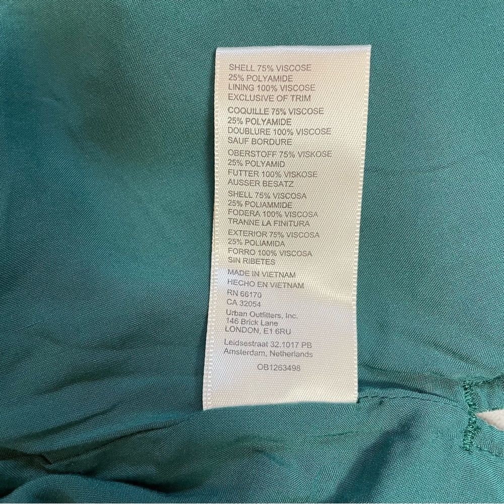 Free People New Free People Velvet Bed Everglade Green Viscose Jacket S Size XS / US 0-2 / IT 36-38 - 8 Thumbnail