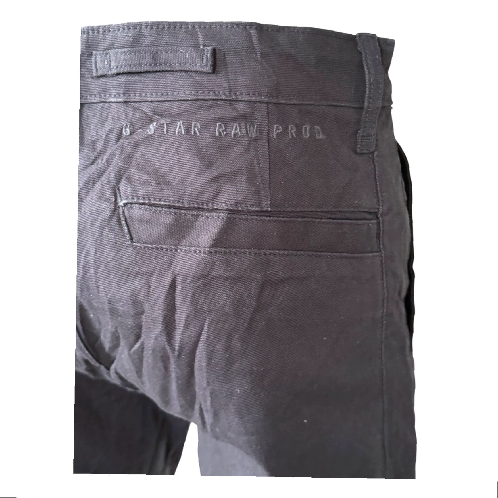 G-Star G-Star RAW Black Chino Trousers Mens W31 L30 Slim Fit Zip Fly Jeans Pants 5-Pocket Black Mens W31 L30 Slim Fit Zip Fly Size US 31 - 3 Thumbnail