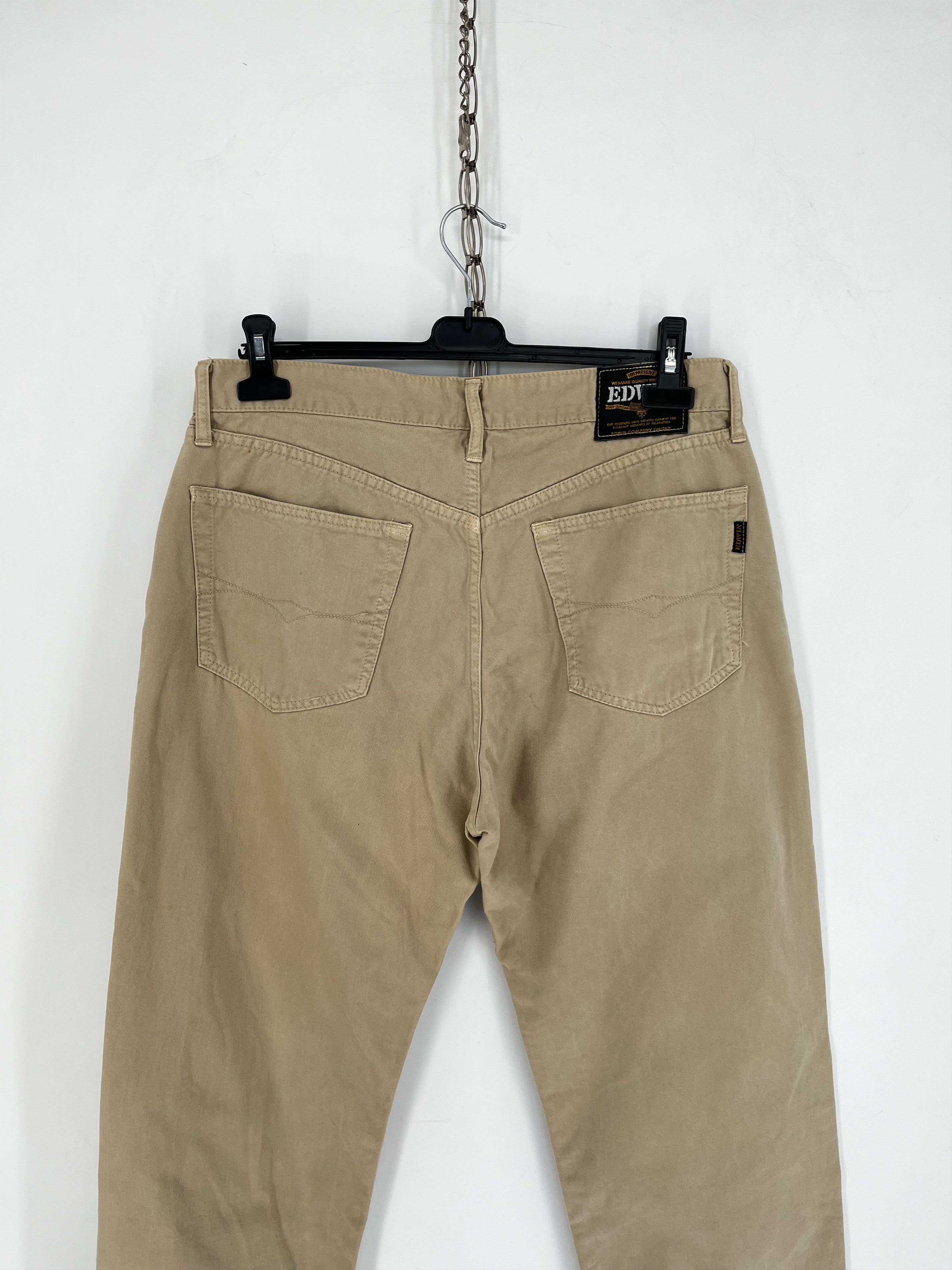Edwin × Japanese Brand × Vintage Vintage Edwin Made in Japan Beige Denim Pants Jeans Size US 36 / EU 52 - 10 Thumbnail