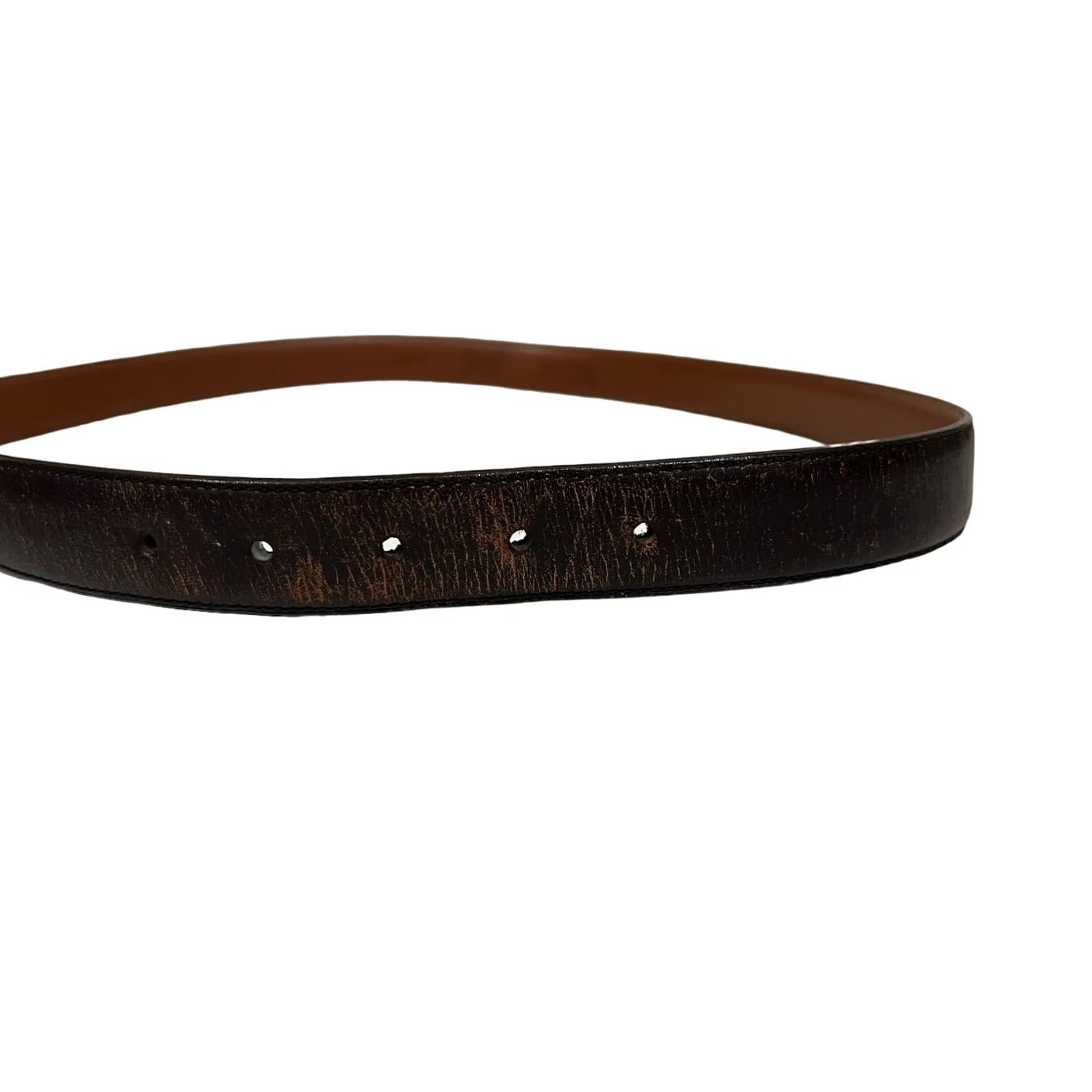 Brooks Brothers Brooks Brothers 346 Belt Dress Belt Leather Men 42 Dark Brown Size 42 Brown Men Belt Size 42 - 5 Thumbnail