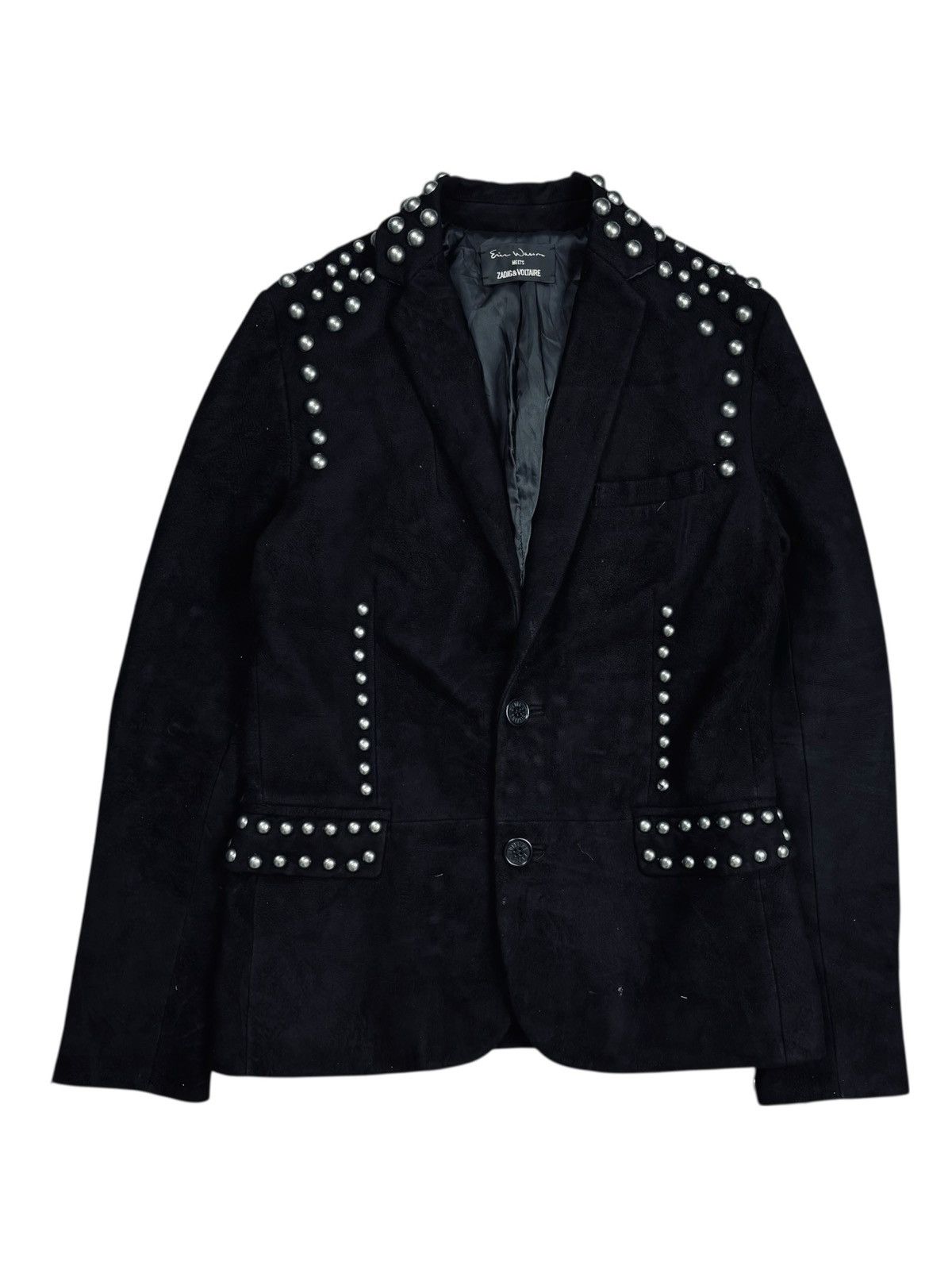 Zadig & Voltaire Archive Zadig Volatire - Studded Rockstar Leather Jacket Size US M / EU 48-50 / 2 - 2 Thumbnail