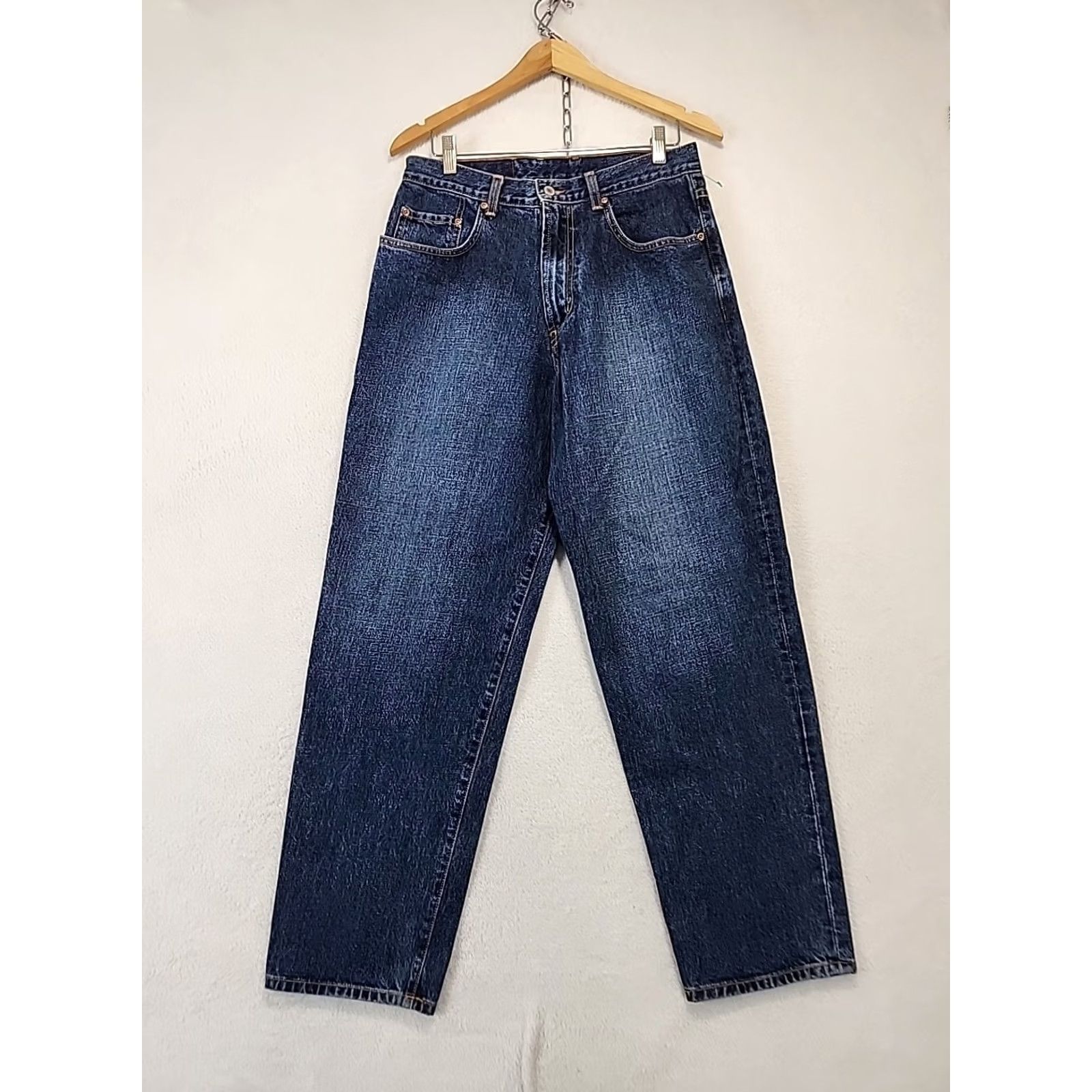 Lucky Brand VINTAGE Lucky Brand Jeans Men 33 Relaxed Straight Blue Denim 5-Pocket USA Y2K Logo Size US 33 - 3 Thumbnail