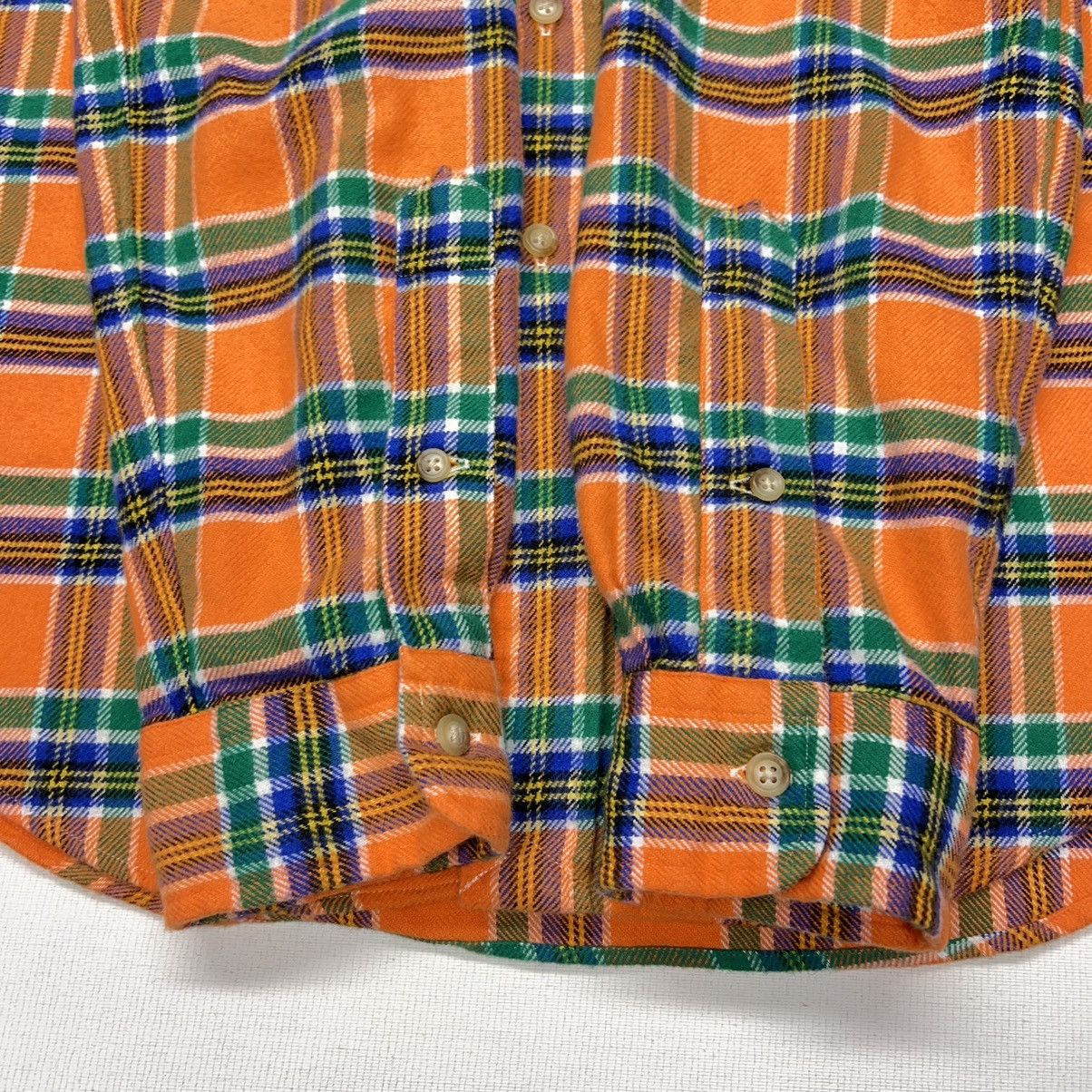 Polo Ralph Lauren Polo Ralph Lauren Flannel Shirt Orange Button Down Classic Size US M / EU 48-50 / 2 - 9 Thumbnail