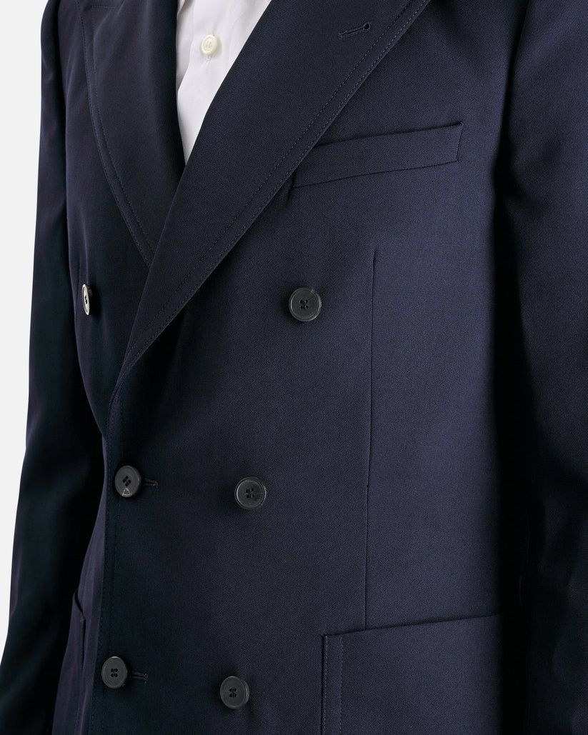 Dries Van Noten o1s1v1r1oon0925 Bruce Jacket in Navy Blue Size US M / EU 48-50 / 2 - 5 Thumbnail