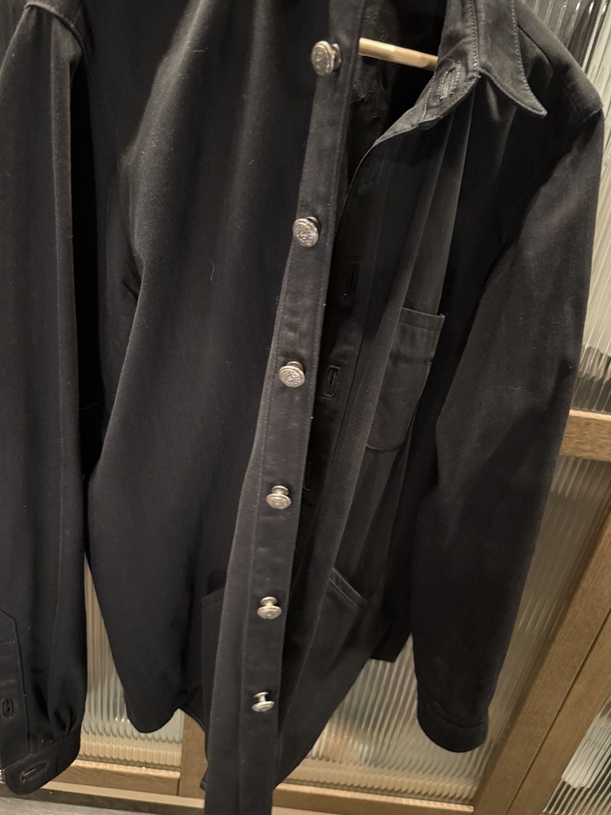 Chrome Hearts Chrome Hearts black denim shirt with cross patches Size US XL / EU 56 / 4 - 12 Thumbnail