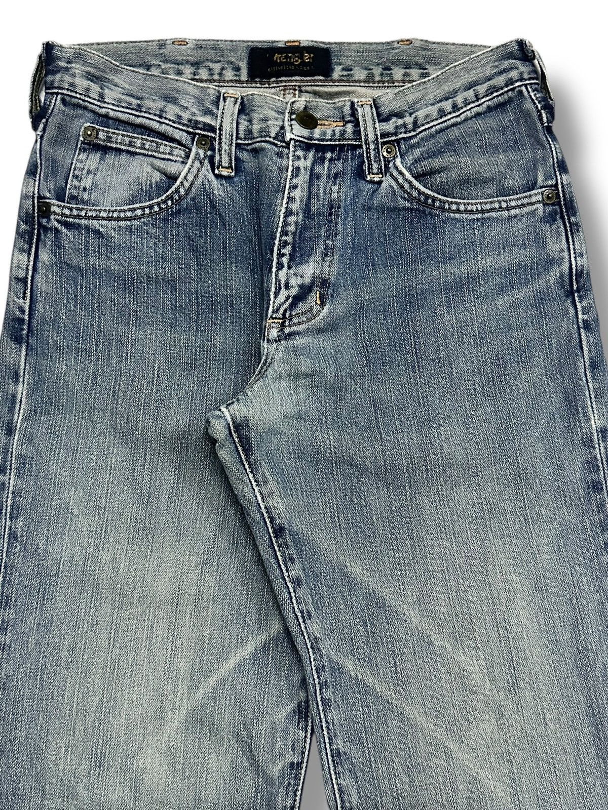 Japanese Brand Vintage Wrangler Straight Loose Style With Faded Wash Size US 28 / EU 44 - 3 Thumbnail