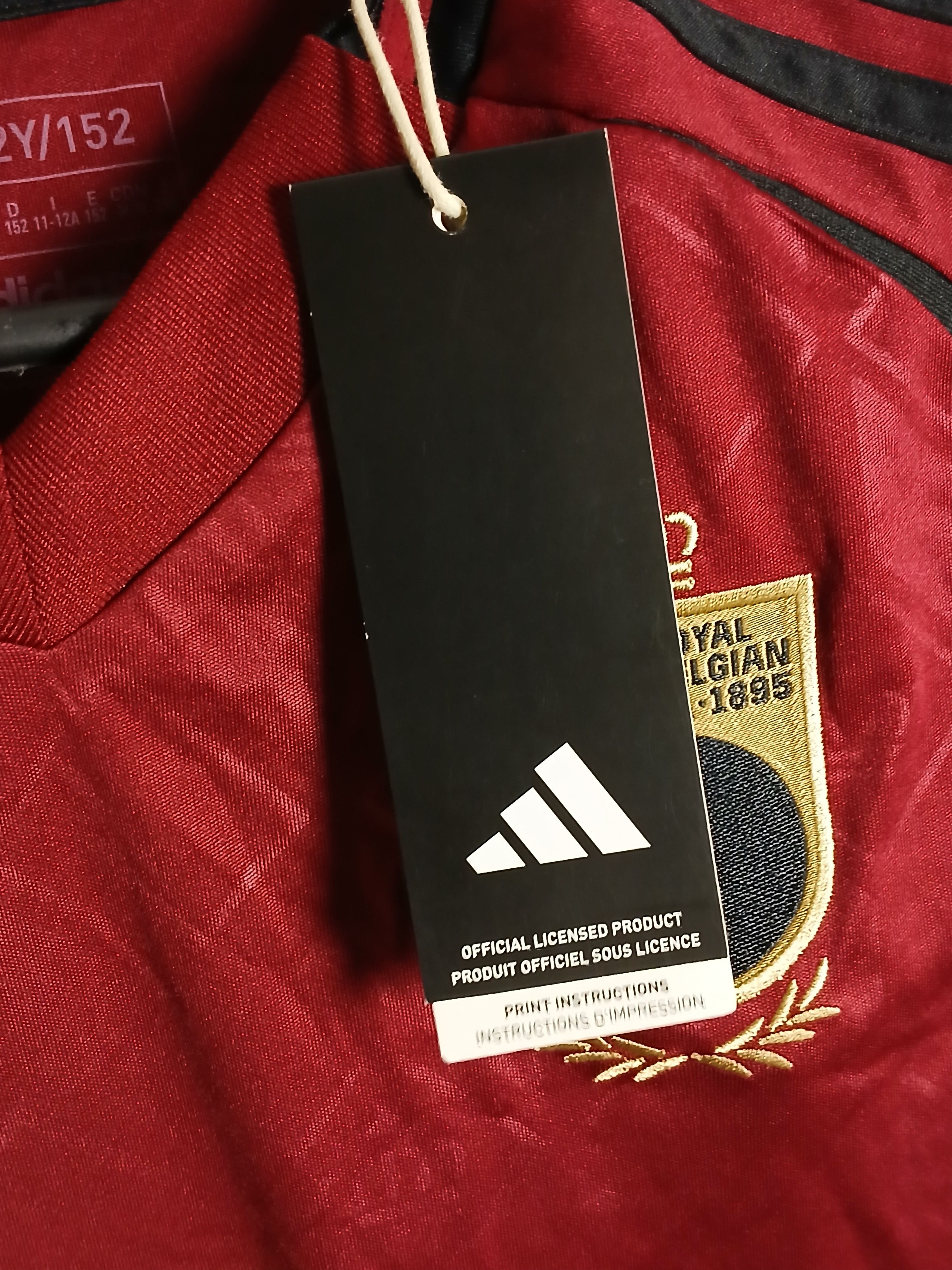 Adidas KIDS Belgium National Team 24/25 Home Football Jersey Size US XS / EU 42 / 0 - 9 Thumbnail