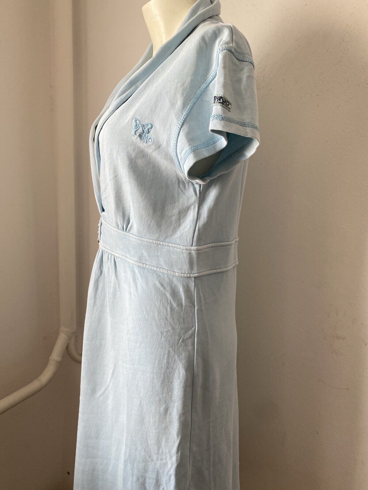 Vintage My no Jersey Y2K Dress Size M Baby Blue Sk2419 Size M / US 6-8 / IT 42-44 - 2 Thumbnail