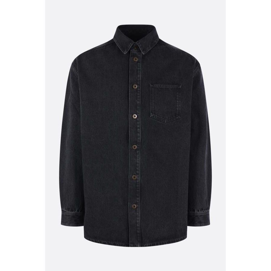 Loewe LOEWE Anagram Black Denim Overshirt Jacket New & Authentic ( Size US L / EU 52-54 / 3 - 1 Thumbnail
