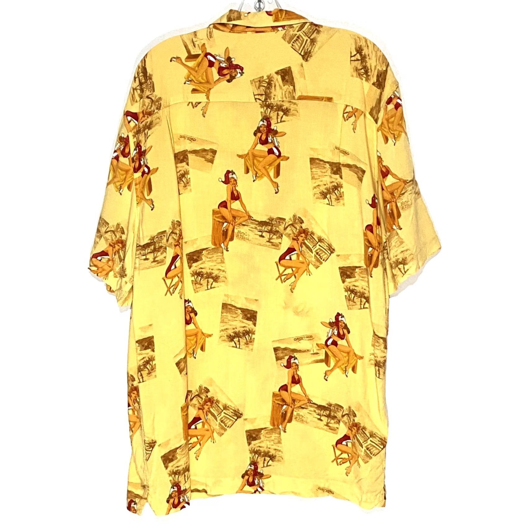 Vintage Boca Classics Hawaiian Shirt Mens XXL Santa Pin Up Girls Beach Vacation Tropical Size US XXL / EU 58 / 5 - 2 Thumbnail