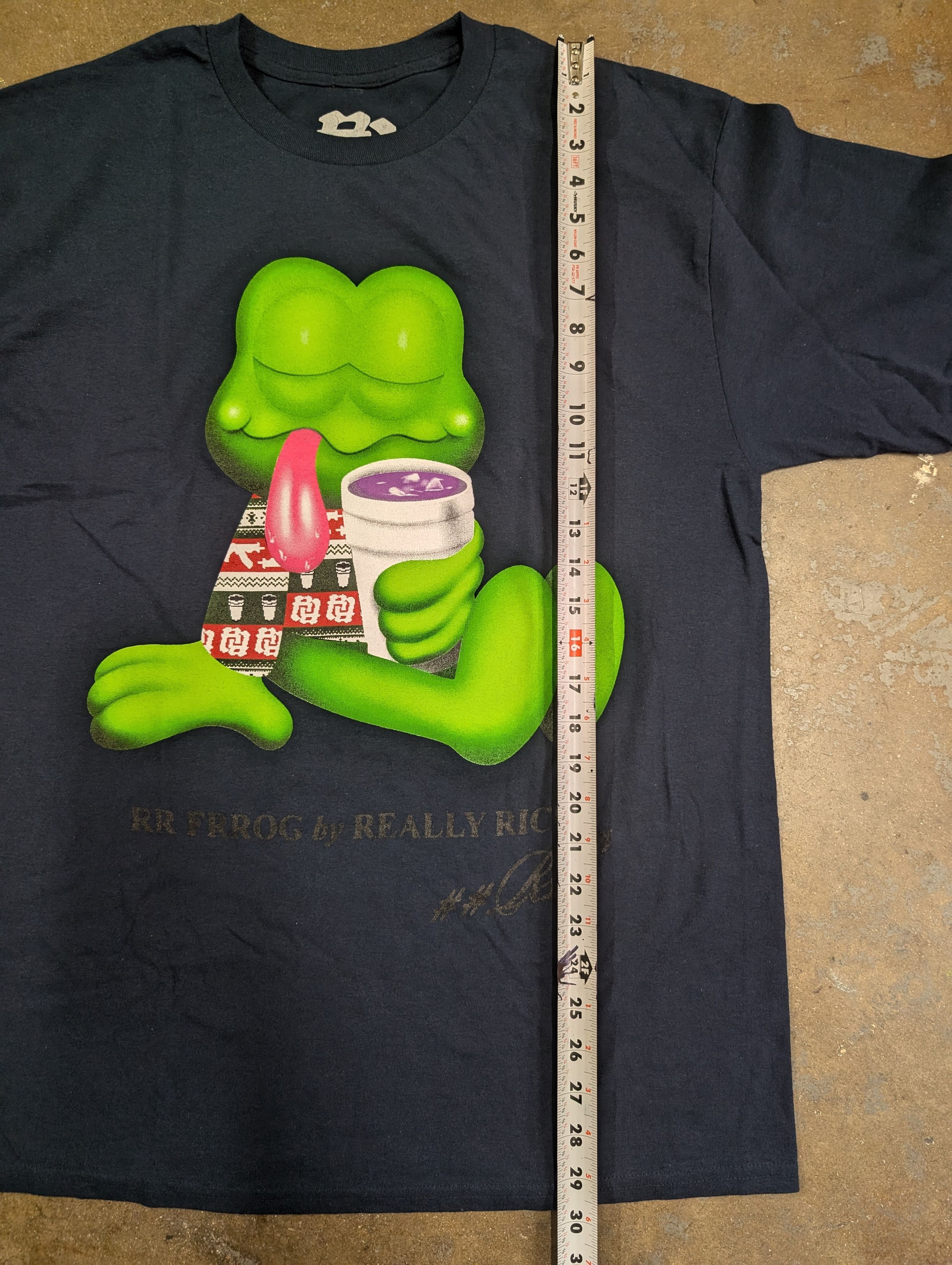 トップス Really Rich RR frrog Kankan RR Frrog by Really Rich Shirt RARE