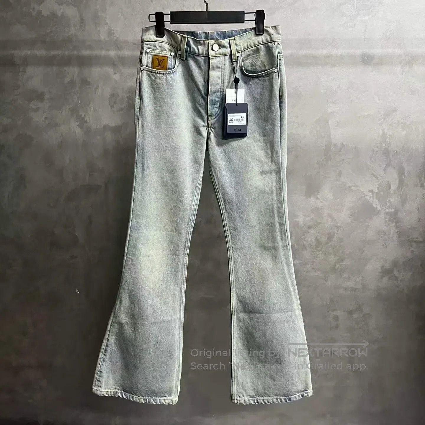 Louis Vuitton Louis Vuitton Long denim pants with a blue washed logo and Size 26" / US 2 / IT 38 - 1 Thumbnail