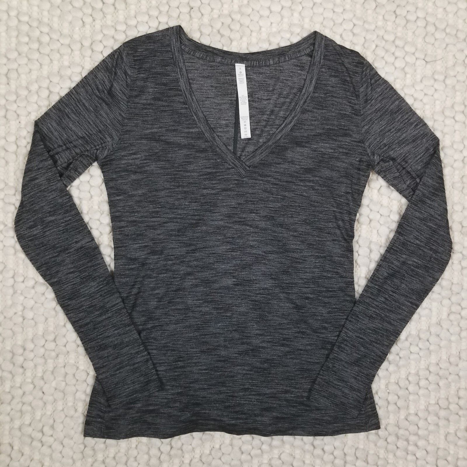 Lululemon Lululemon &go Everywhere Long Sleeve Heathered Black 8 Size M / US 6-8 / IT 42-44 - 6 Thumbnail