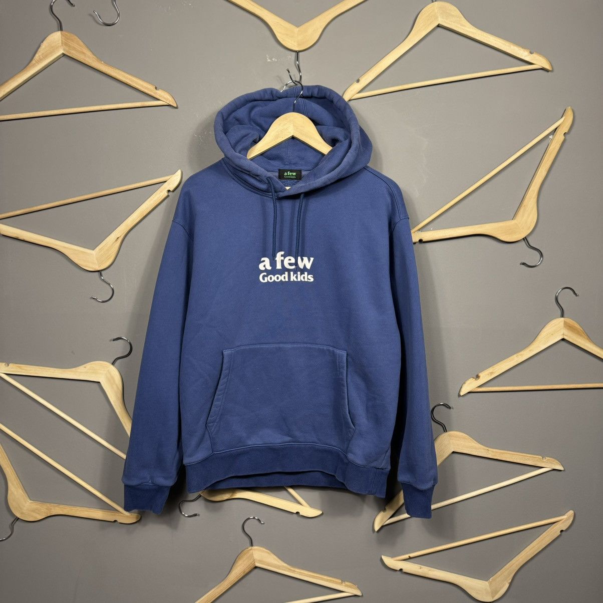 AFEW A Few Good Kids Hoodie Blue Graphic Print Size US M / EU 48-50 / 2 - 2 Thumbnail