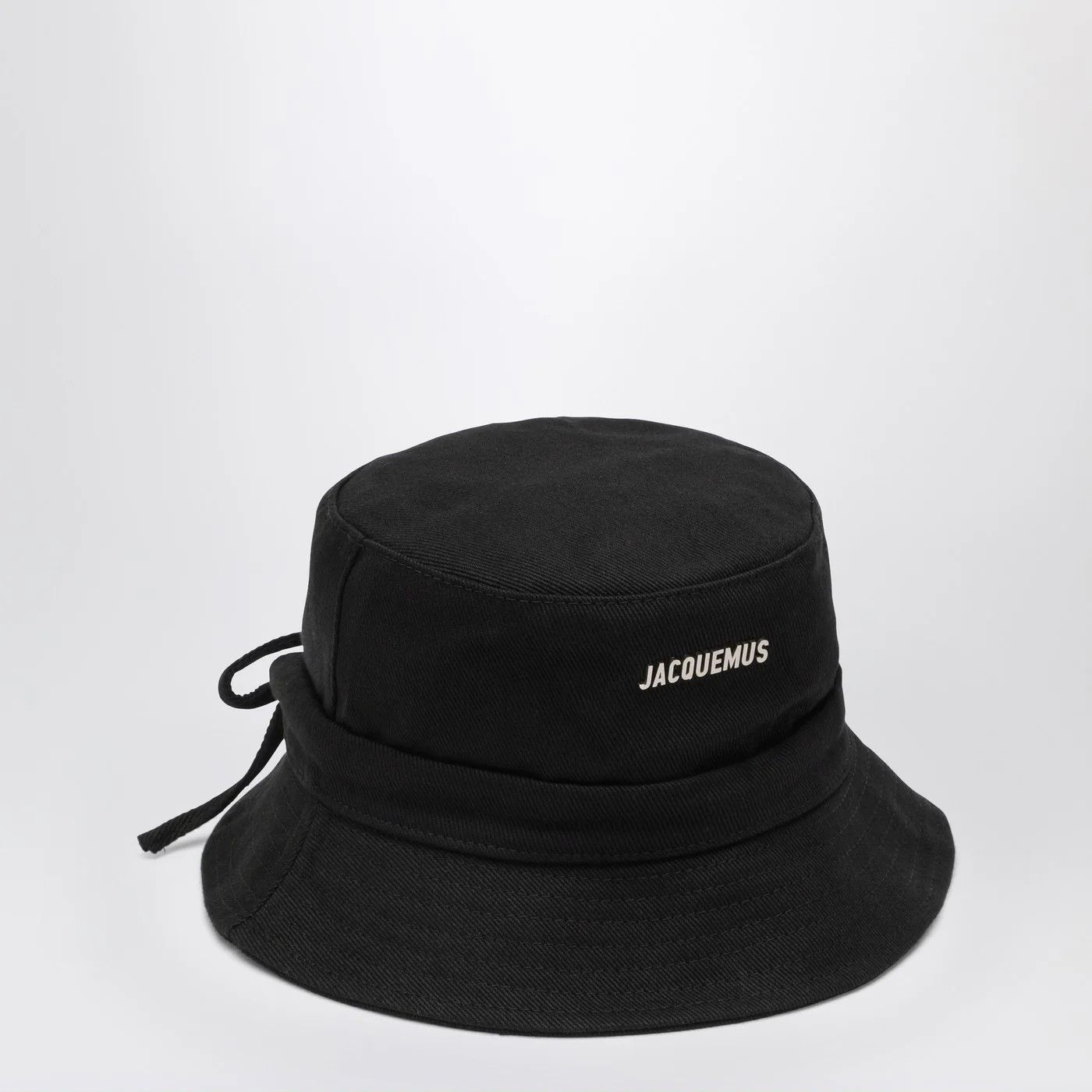 Jacquemus o1d2blof0526 Size: 58 / Cotton Bucket Hat / Cap in Black Size ONE SIZE - 1 Thumbnail