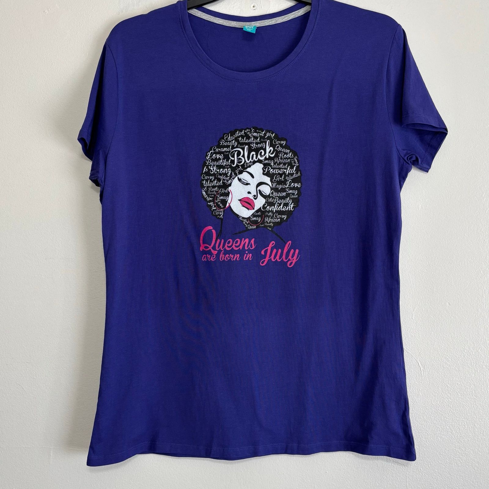 Other Spreadshirt Purple Queens Are Born in July Graphic Tee XXL Size XXL / US 16-18 / IT 52-54 - 1 Thumbnail