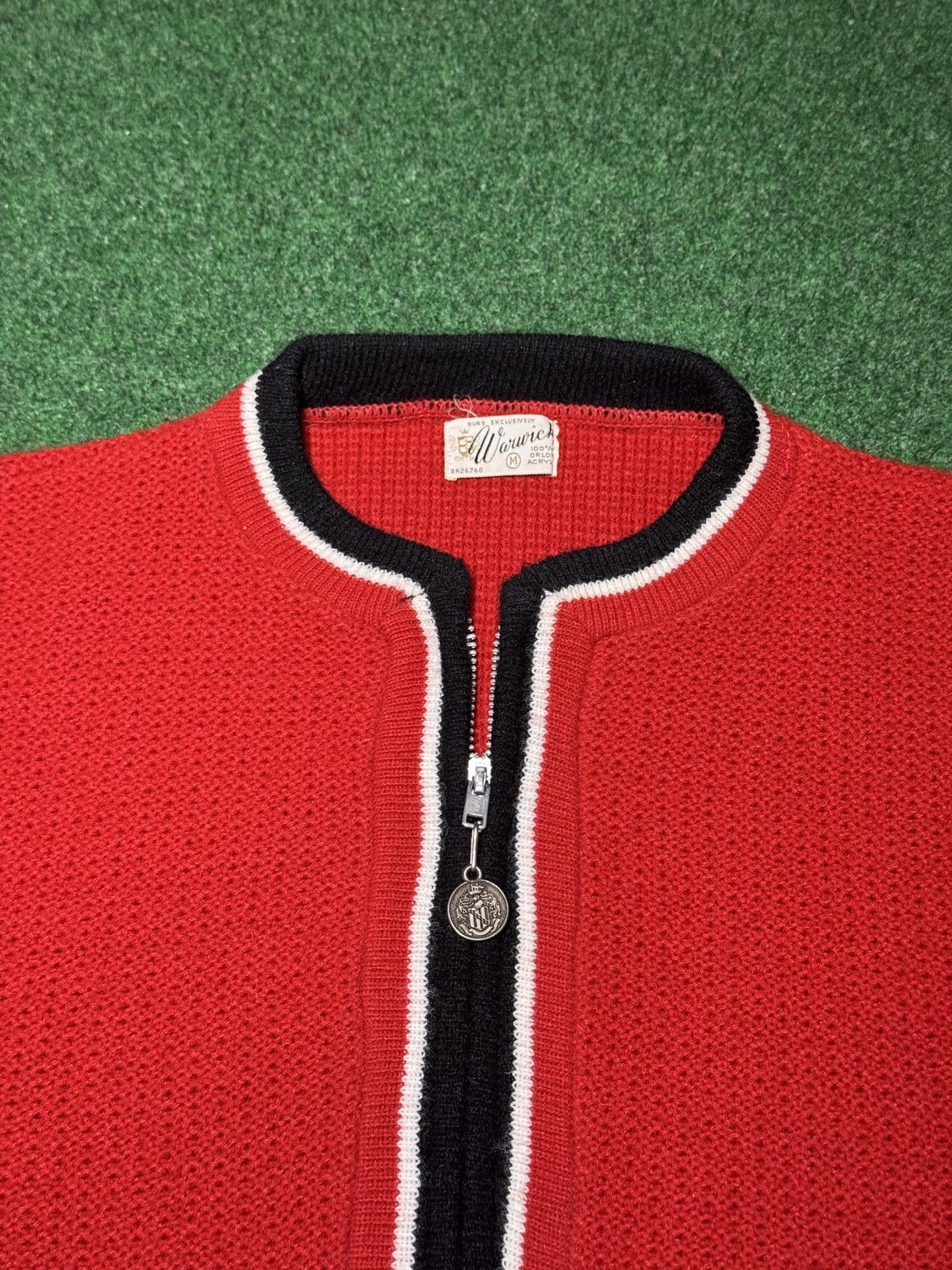 Vintage Vintage Full Zip Cardigan Warwick 50s Sweater Medium 21x26 Size US M / EU 48-50 / 2 - 2 Thumbnail