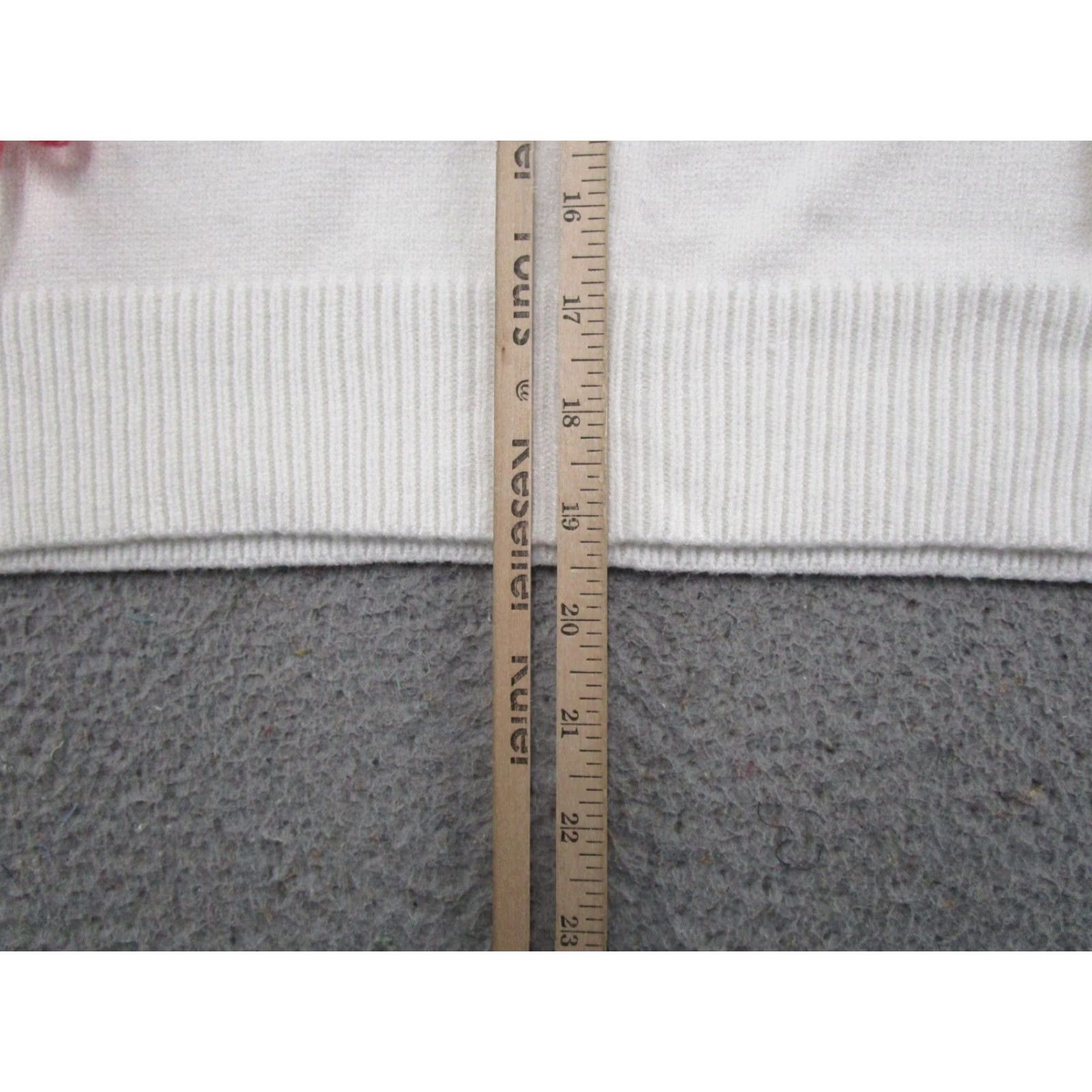 Vintage Anthropology Luna Ivy White Sweater Women Size S Round Neck Long Sleeve 3D Bows Knit Pullover Bohemian Classic Princess Indoor Casual Nightwear? Size S / US 4 / IT 40 - 7 Thumbnail