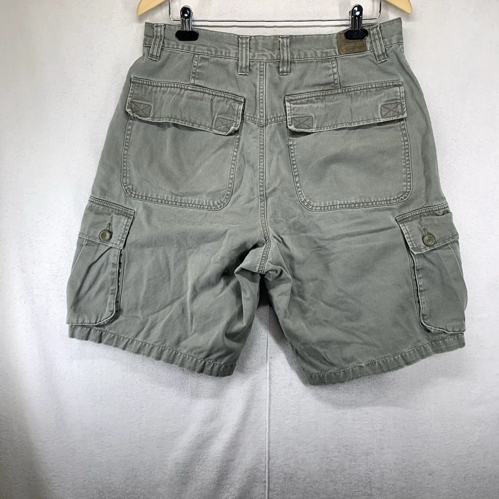 Vintage VINTAGE Union Bay Shorts Men 34 Cargo Cargo Shorts 90s Grunge Skater Wide Leg Green Size US 34 / EU 50 - 2 Thumbnail