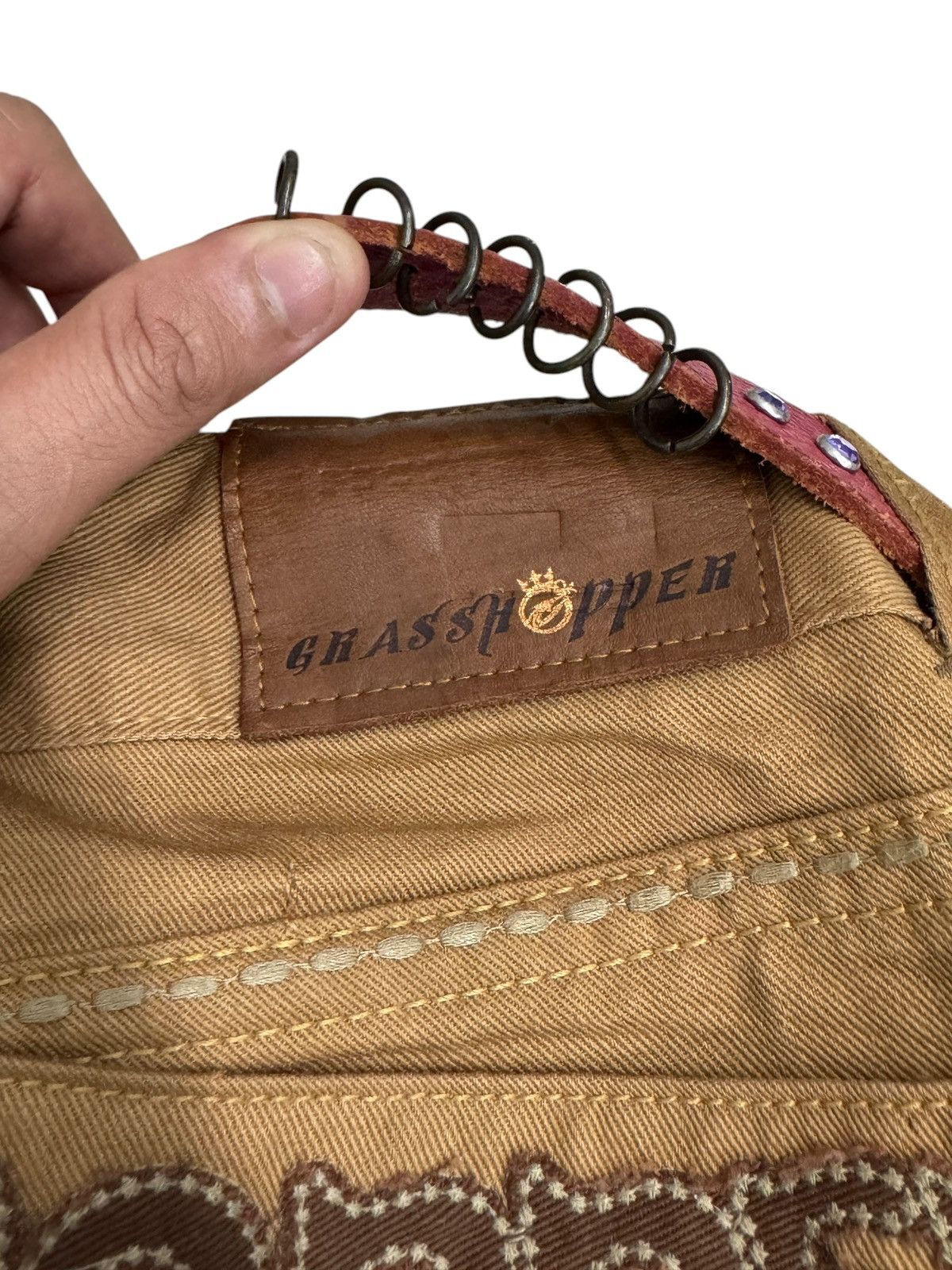 Hysteric Glamour × Japanese Brand × Seditionaries Flared GRASS HOPPER Seditionaries Back Embroidered Size US 28 / EU 44 - 16 Thumbnail