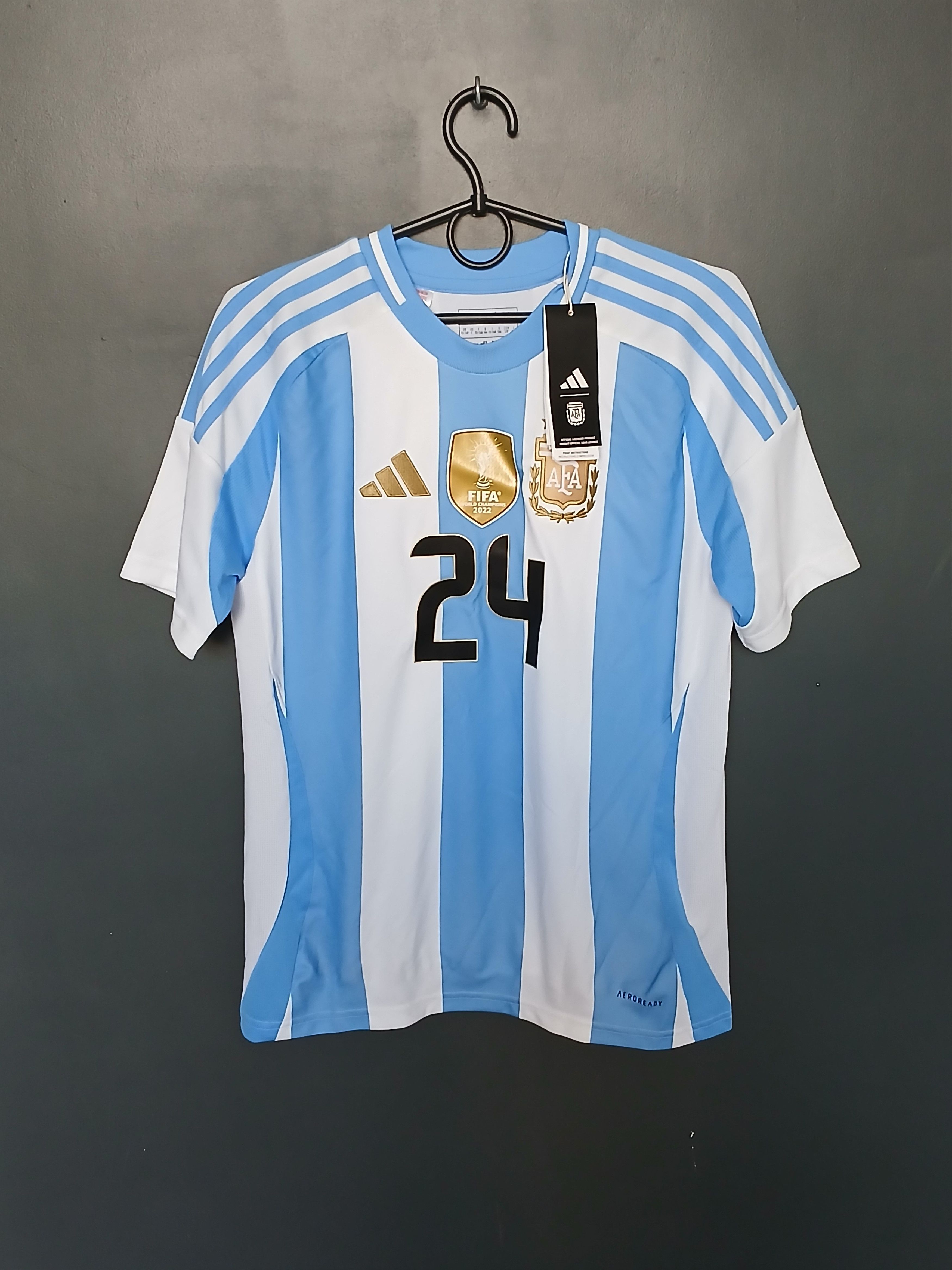 Adidas New KIDS Argentina National Team 2024 Home Football Jersey Size US XS / EU 42 / 0 - 1 Thumbnail