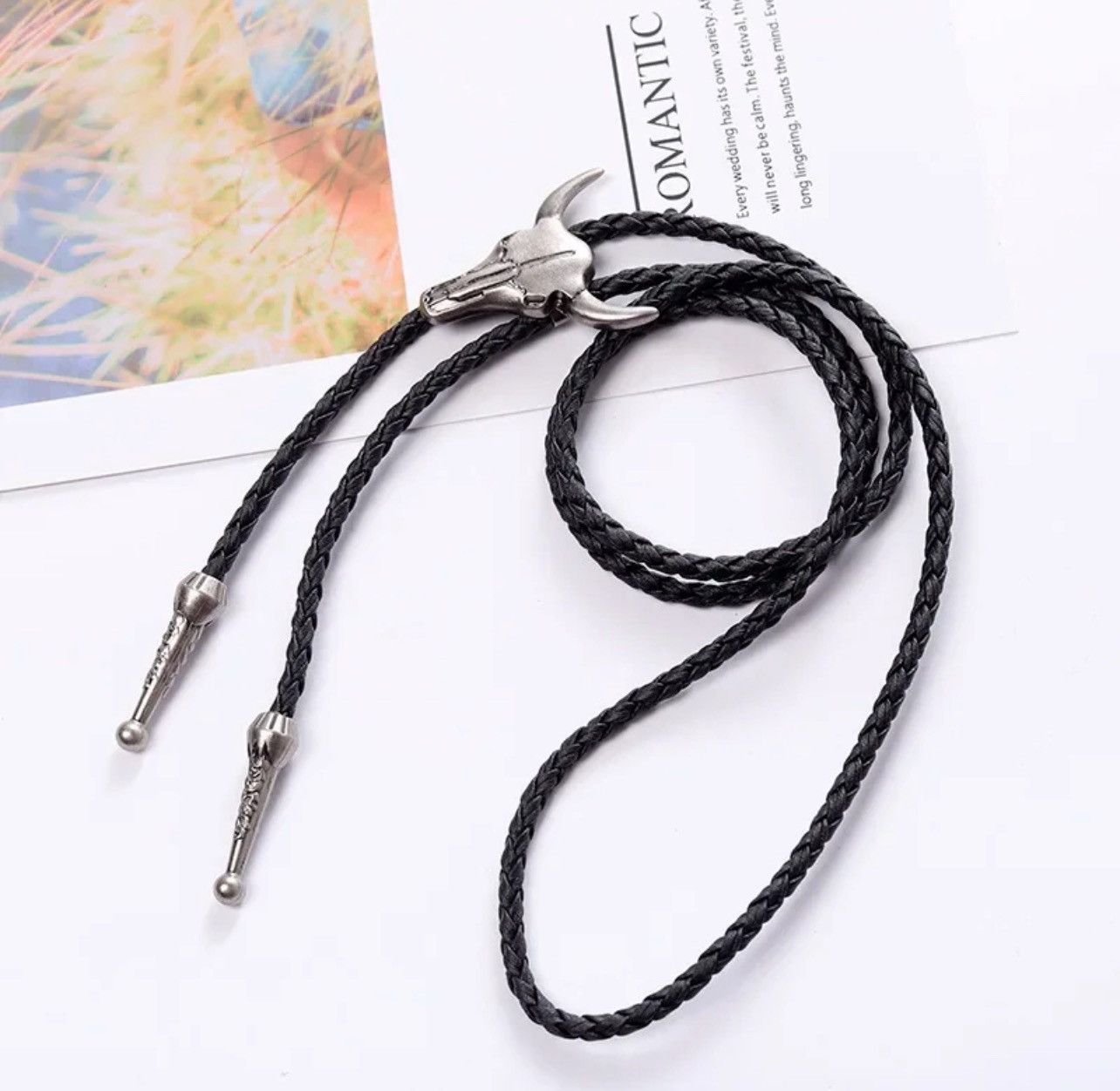 Vintage Adjustable Bull Head Western Cowboy Bolo Tie Size ONE SIZE - 1 Thumbnail