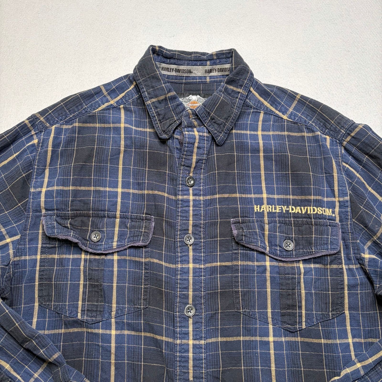 Harley Davidson Harley-Davidson Plaid Button Up Shirt Men’s Medium Vintage Size US M / EU 48-50 / 2 - 10 Thumbnail
