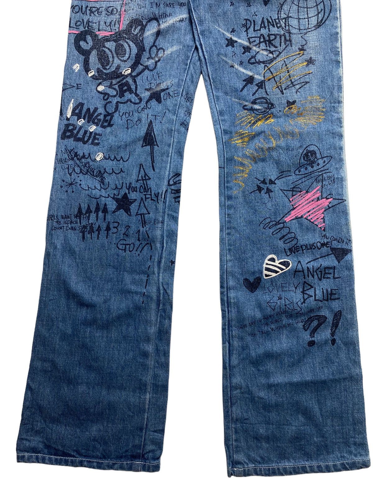 Angel Blue 1990s Angel Blue - Sketch Pen Denim Japanese Brand Size US 28 / EU 44 - 11 Thumbnail