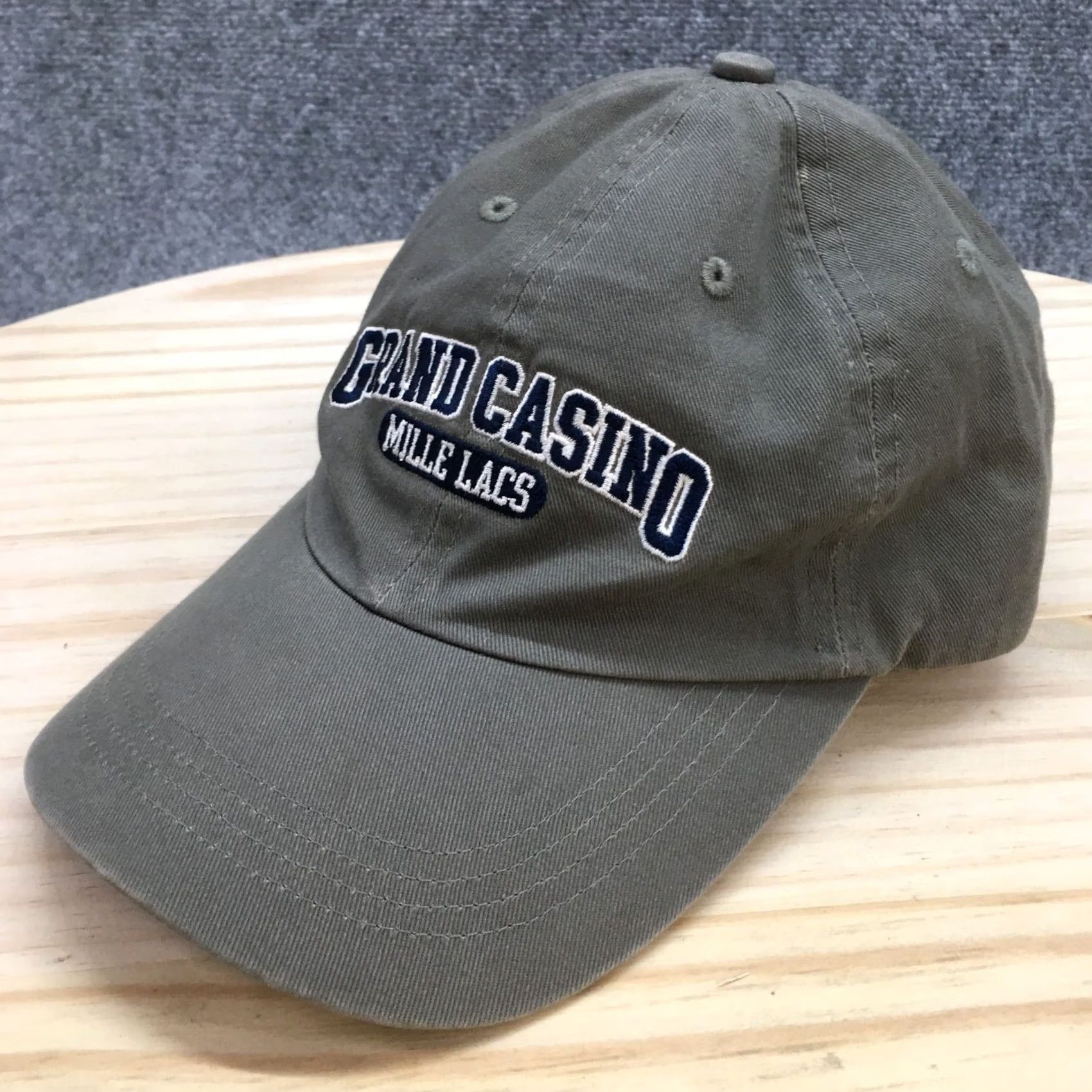 Vintage Grand Casino Baseball Cap - Mens - Adjustable - Brown Gray Cotton - Casual - One Size - Gear FOR SPORTS Size ONE SIZE - 2 Thumbnail