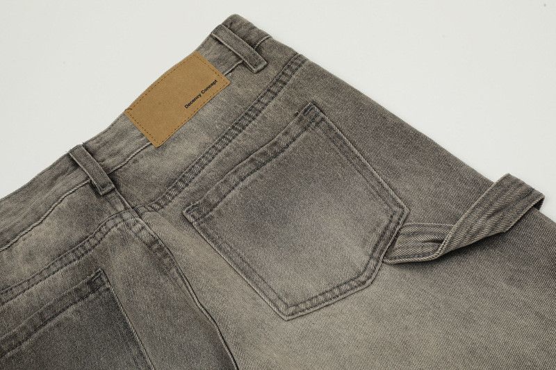 Vintage Retro washed distressed loose workwear men's flared jeans Size US 32 / EU 48 - 5 Thumbnail